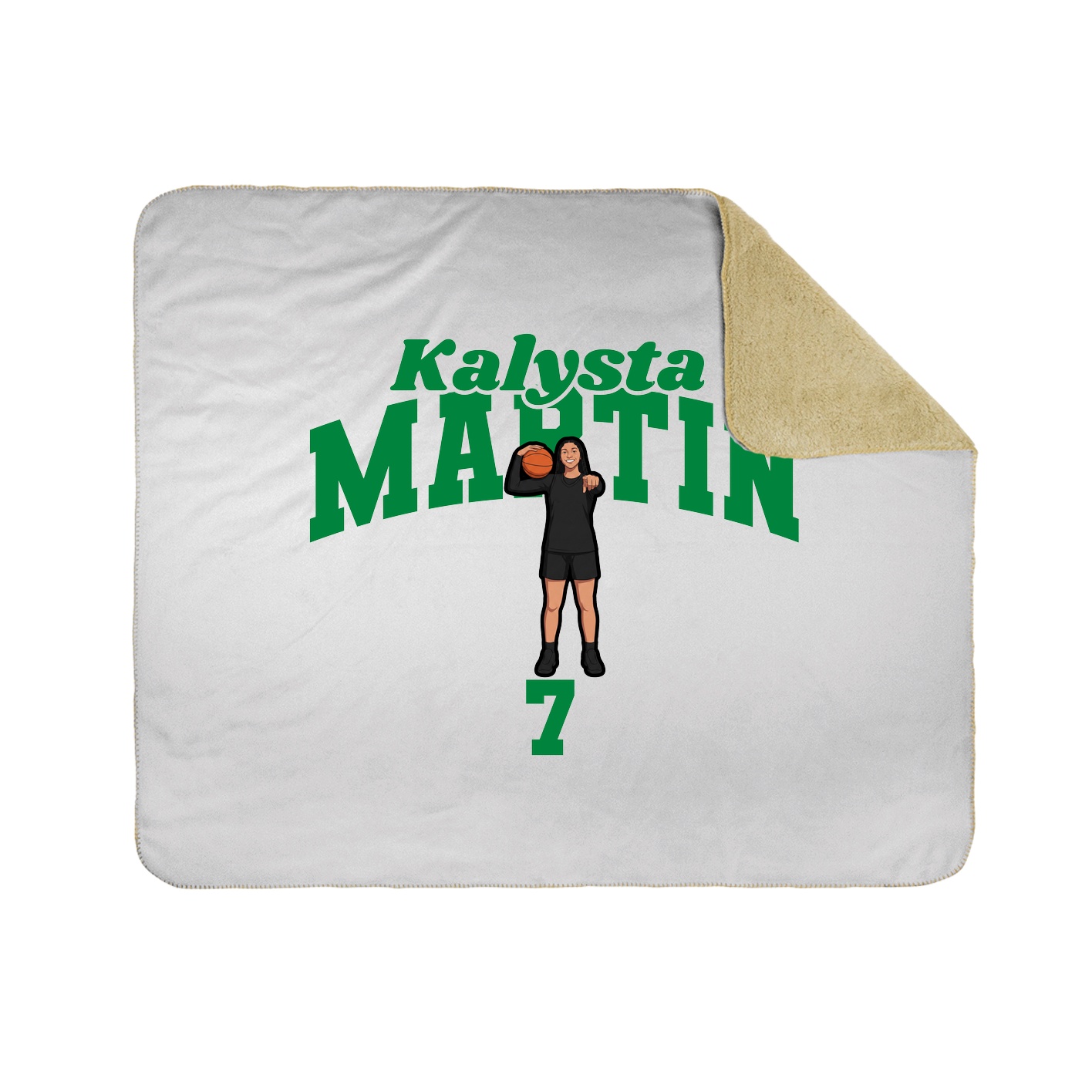 Throw Blanket — Signature Arch in White