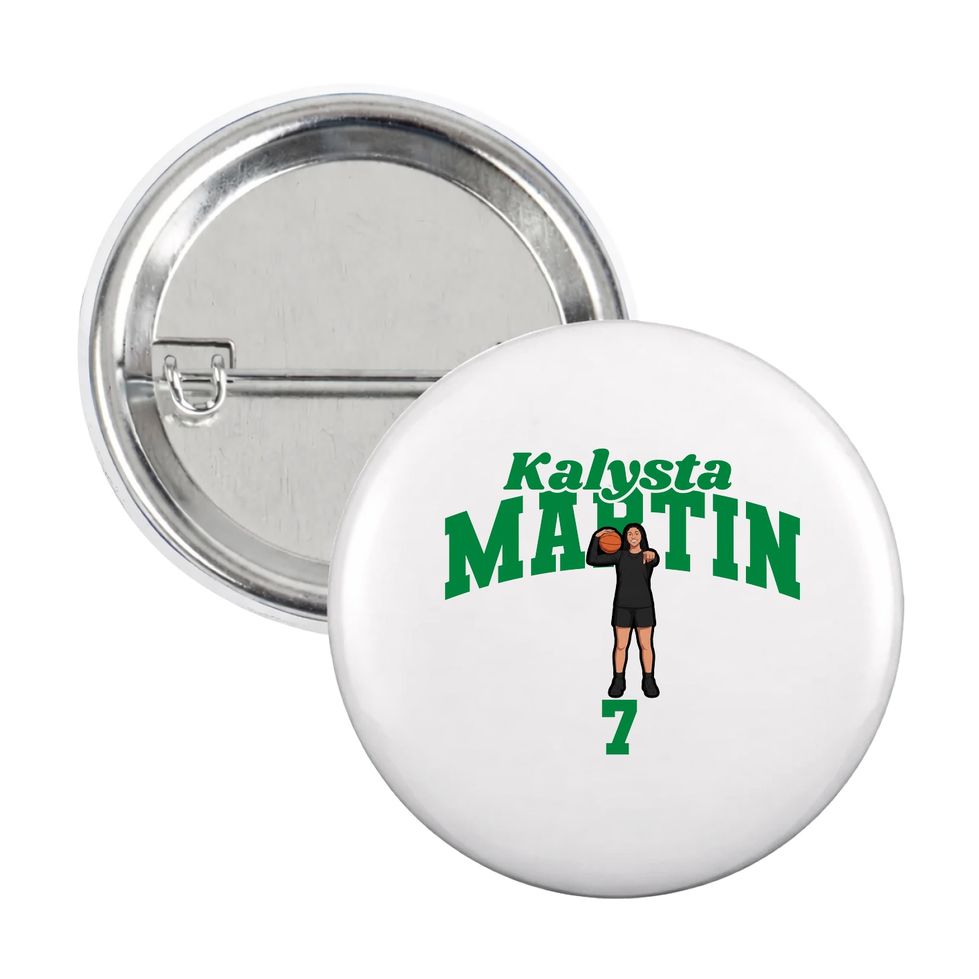 Game Day Button — Signature Arch in White