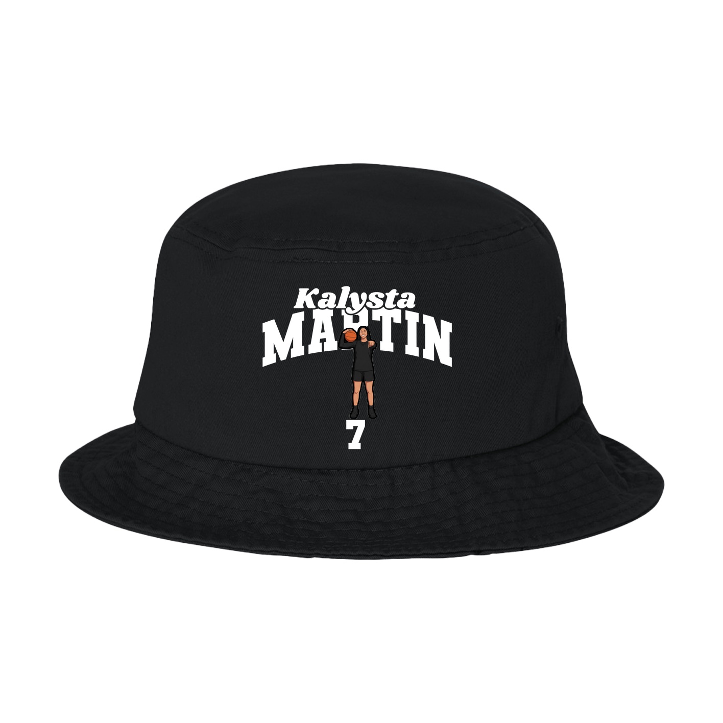 Bucket Cap — Signature Arch in Black