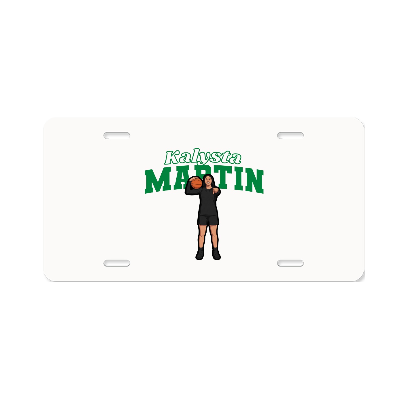 License Plate — Name Arch in Classic