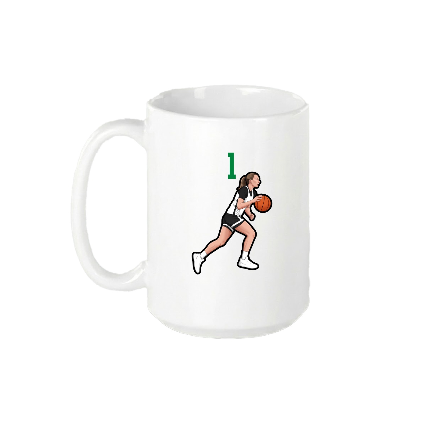 15oz Coffee Mug — Number Top in White