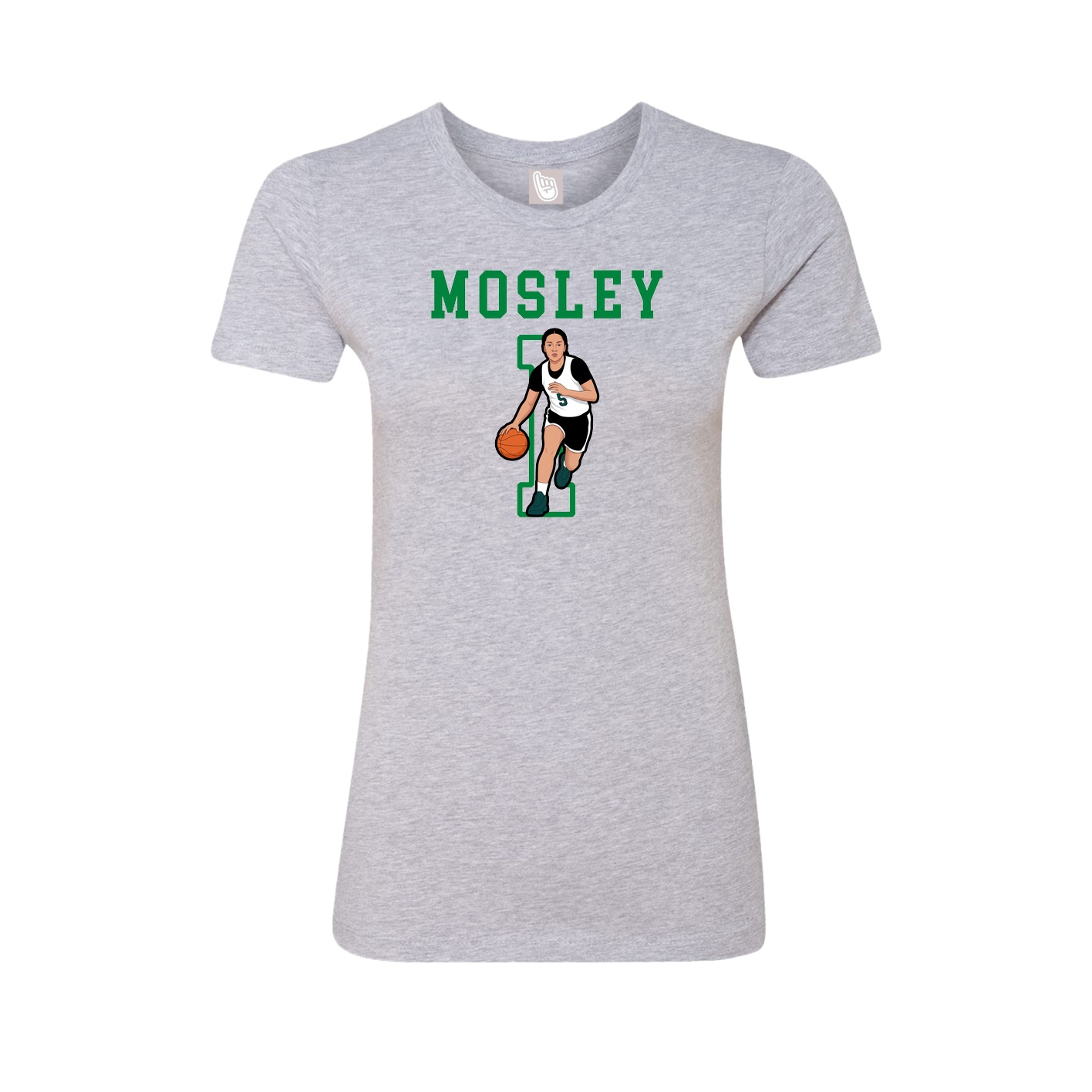 Fitted Women's Tee — Shirsey in Grey