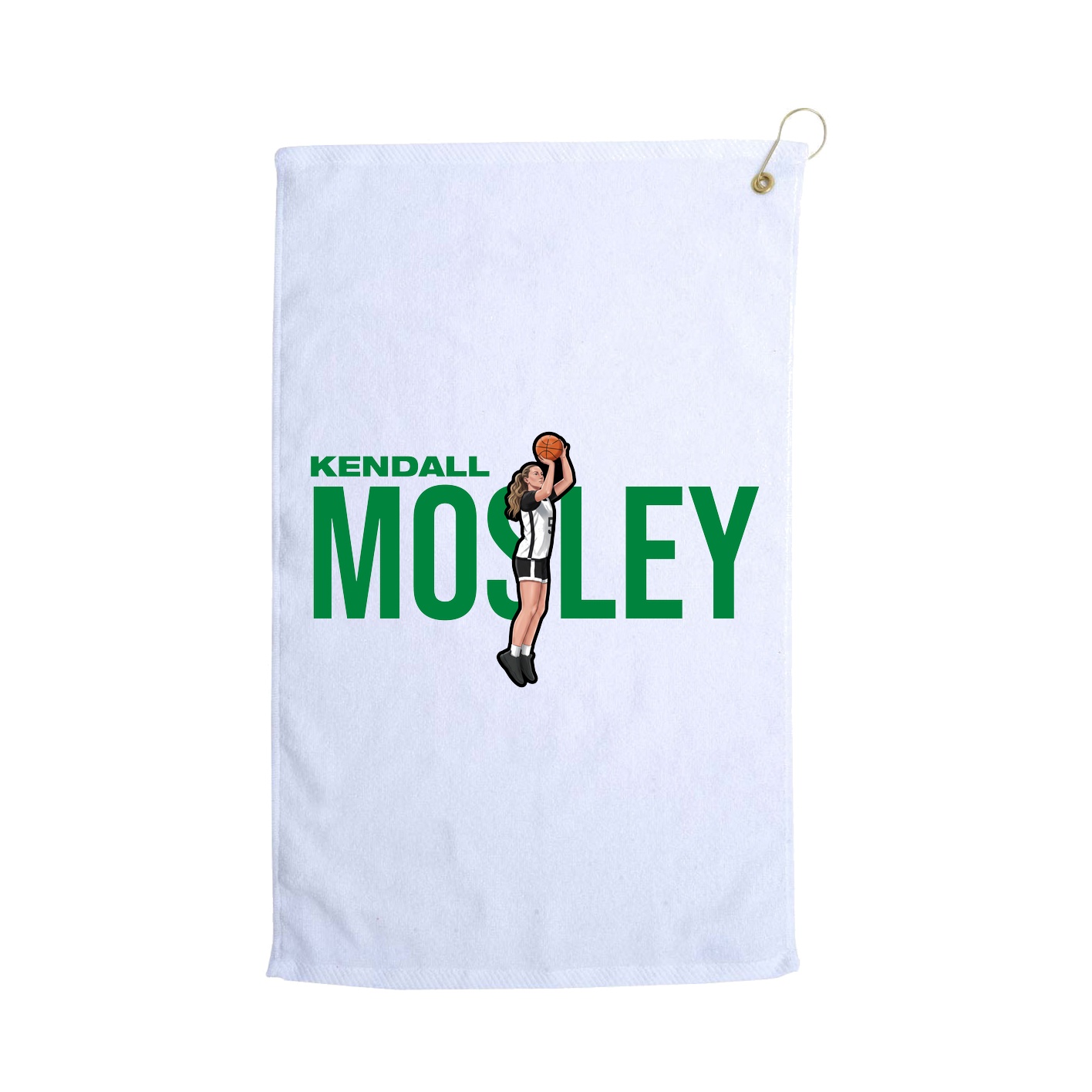 Golf Towel — Player Name in White
