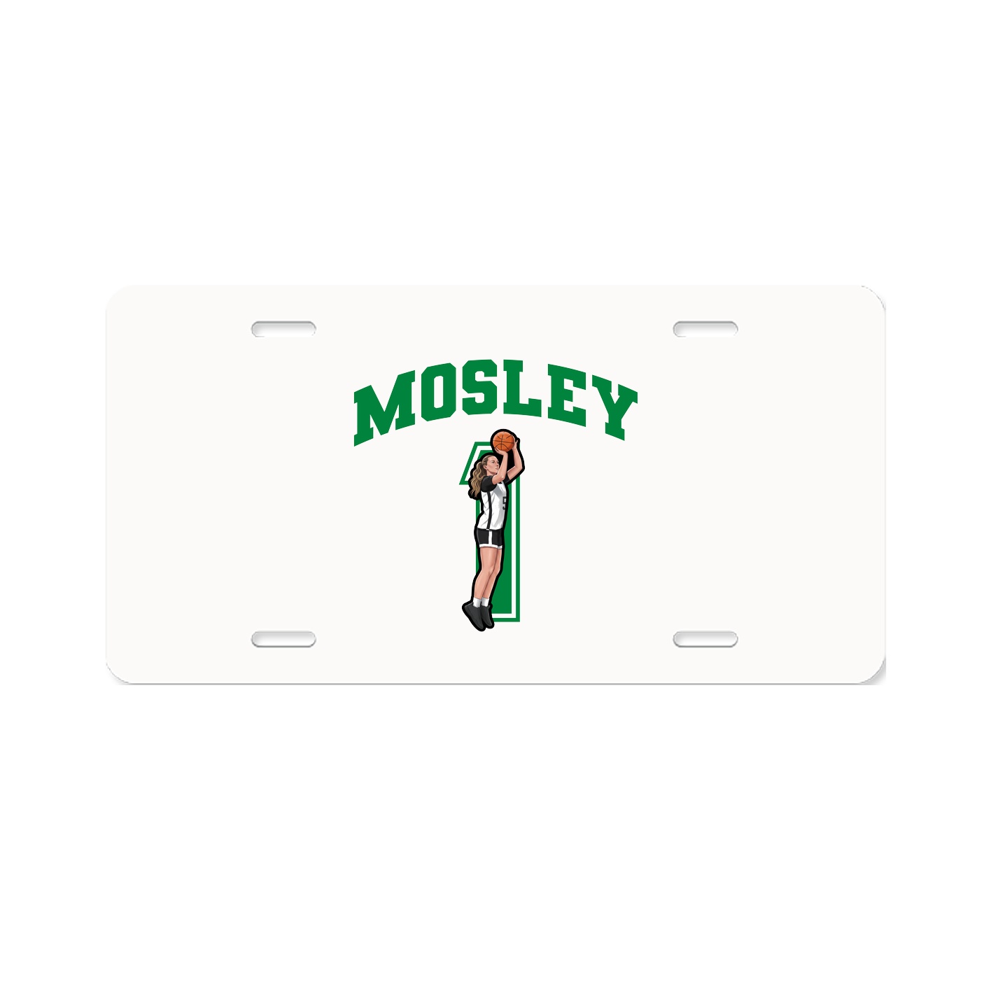 License Plate — Number in Classic