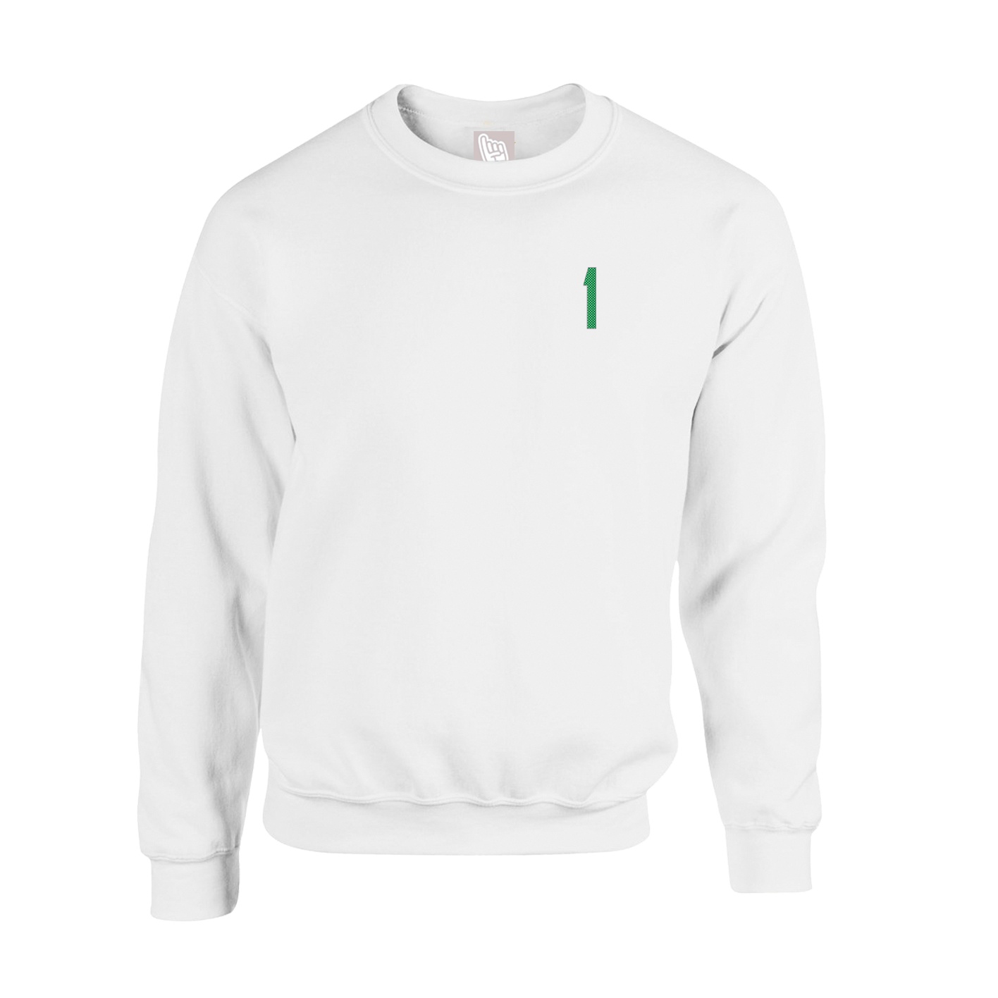 Fleece Crew — Front Shirsy in White