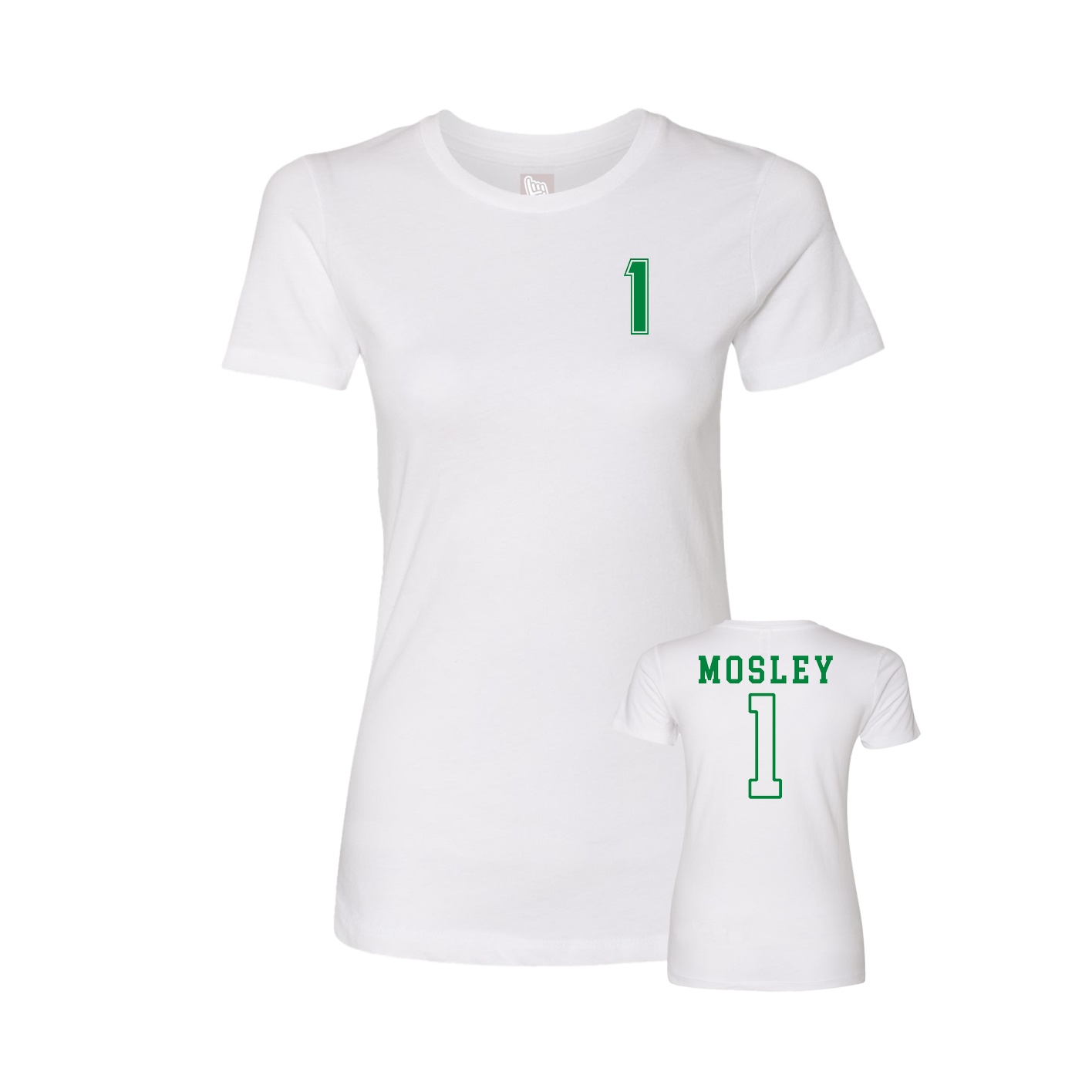 Womens Tee — Chest Back in White