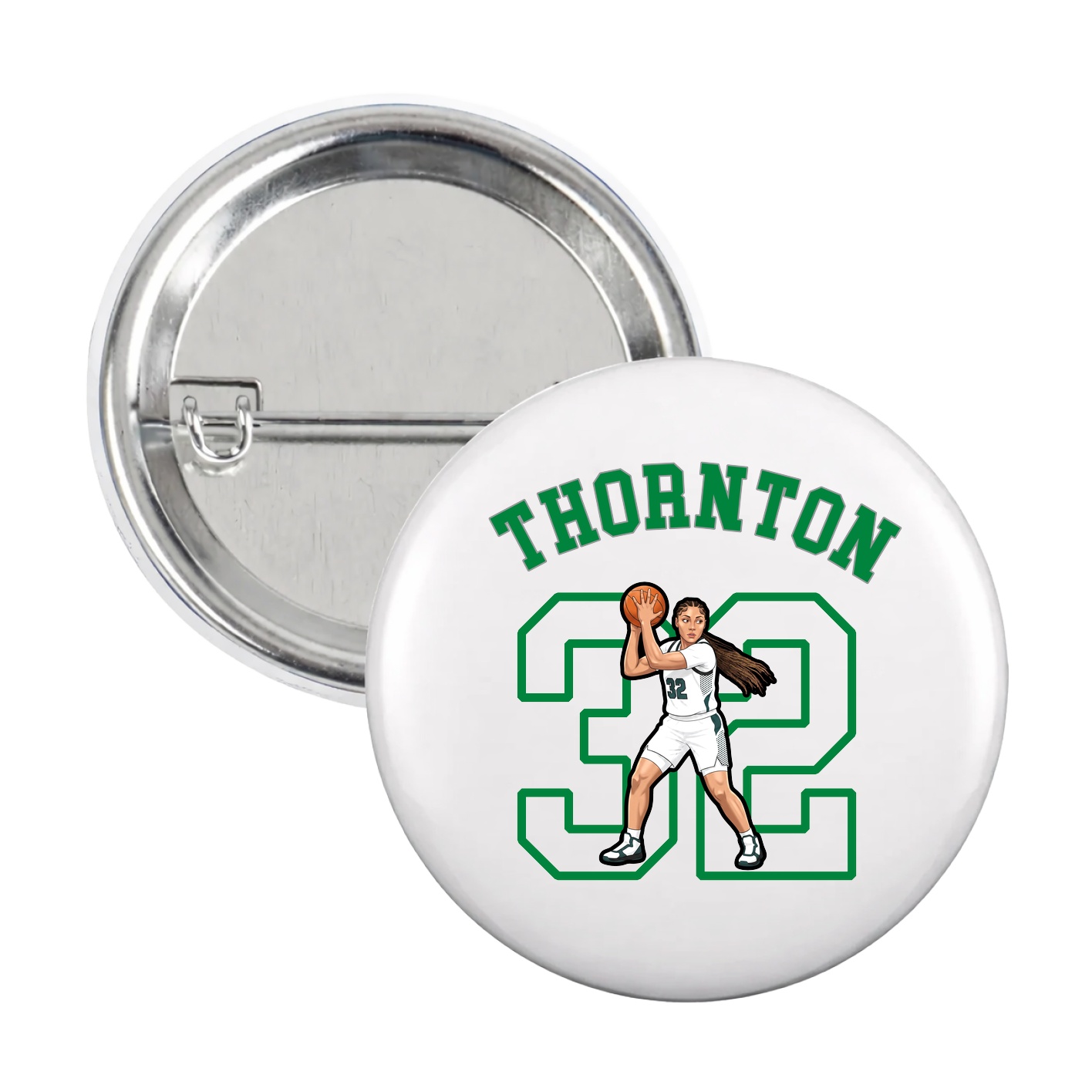 Game Day Button — Shirsey Arch in White