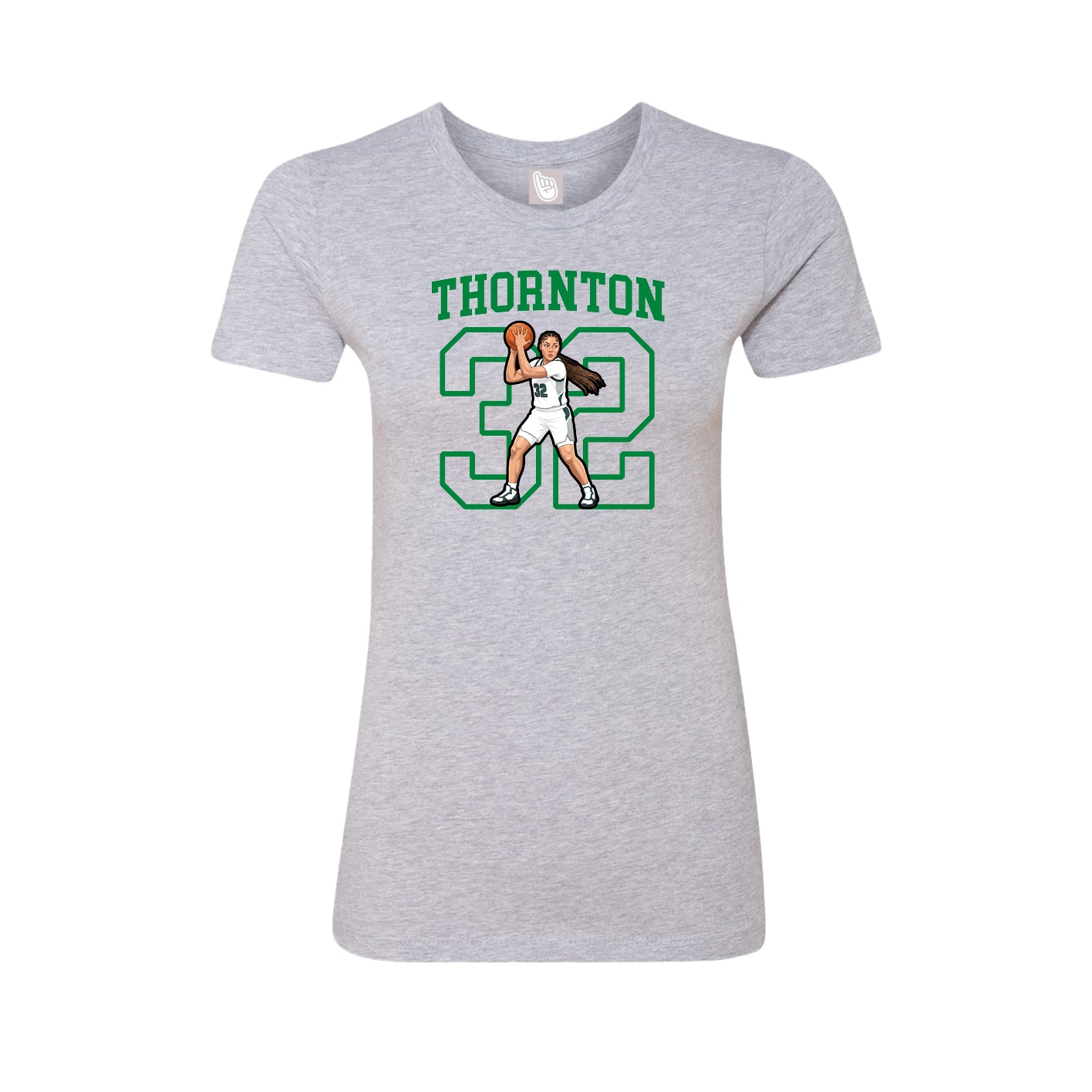 Fitted Women's Tee — Shirsey in Grey