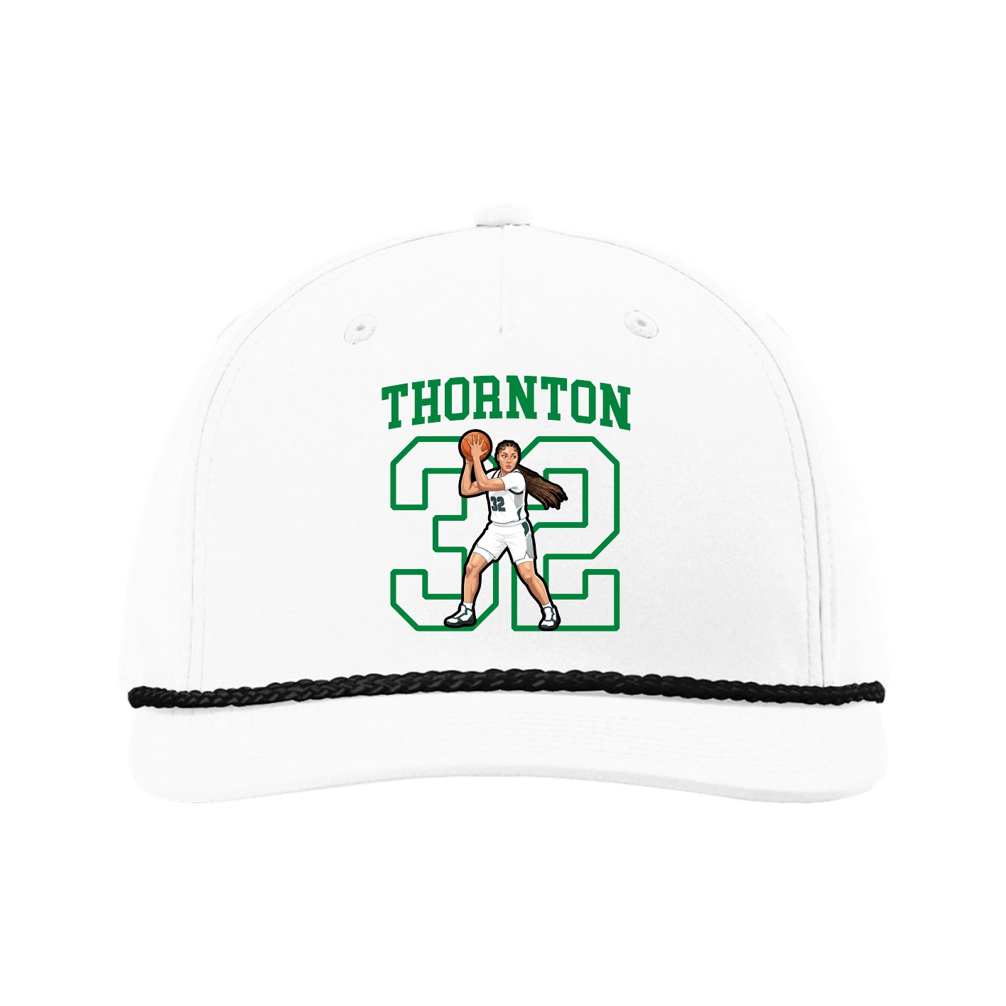 Five-Panel Classic Rope Cap — Shirsey in White