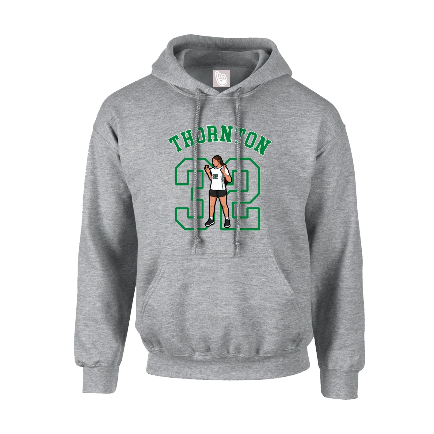 Youth Hoodie — Shirsey Arch in Grey