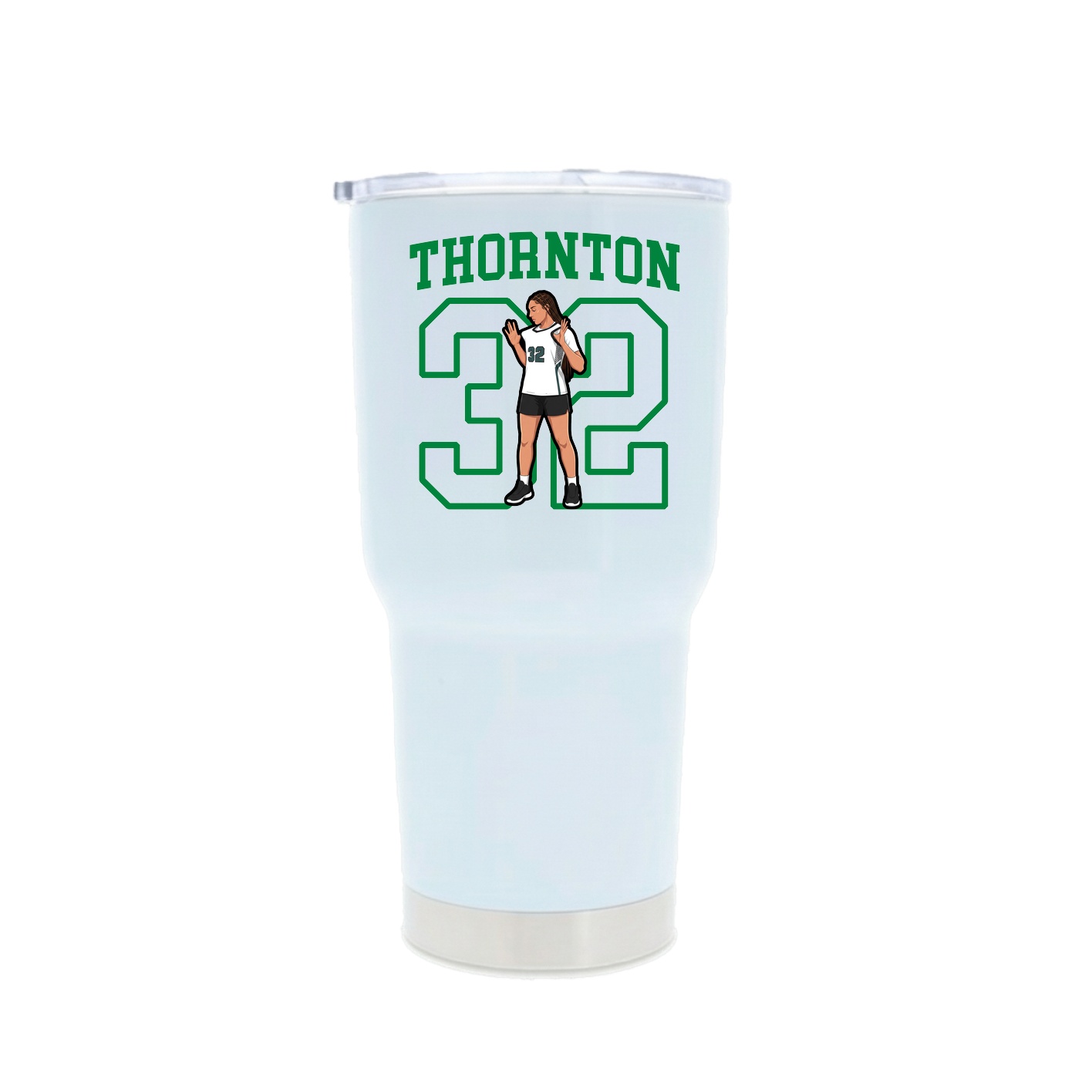30oz Stainless Steel Tumbler — Shirsey in White