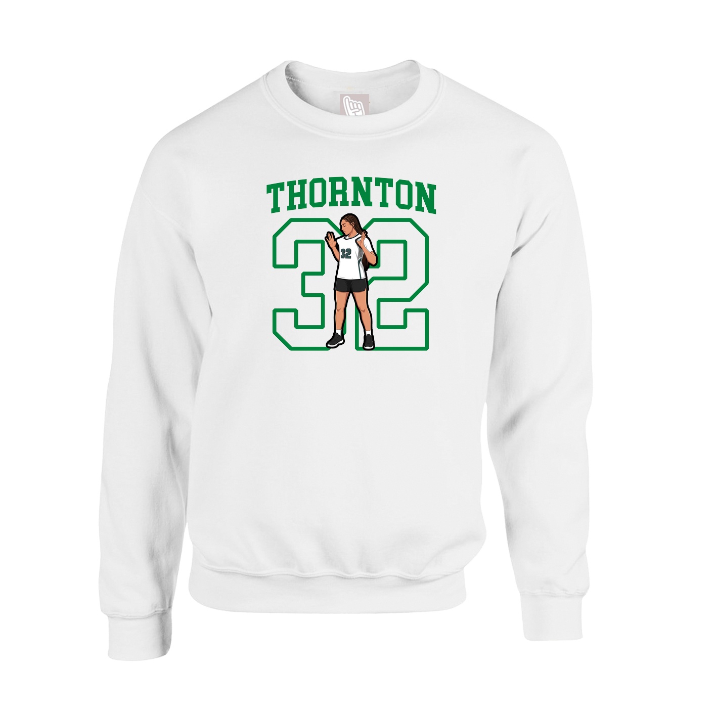 Fleece Crew — Shirsey in White