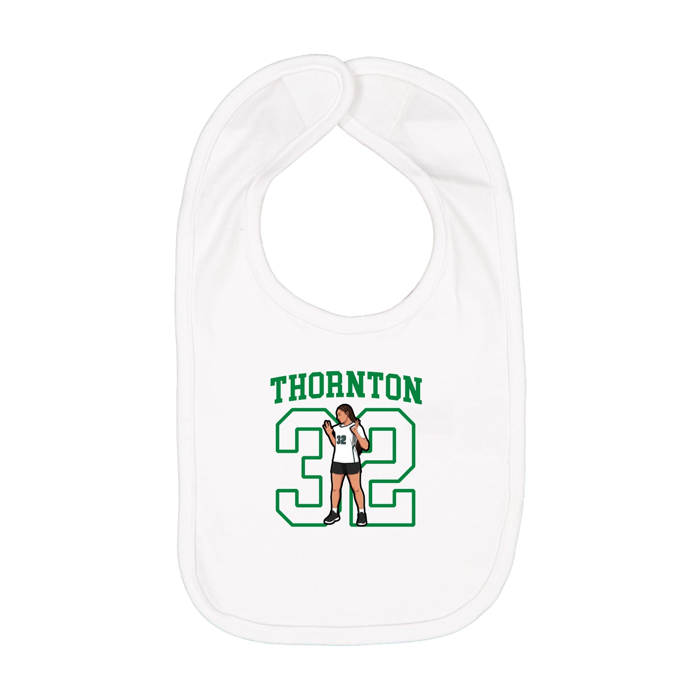 Infant Bib — Shirsey in White