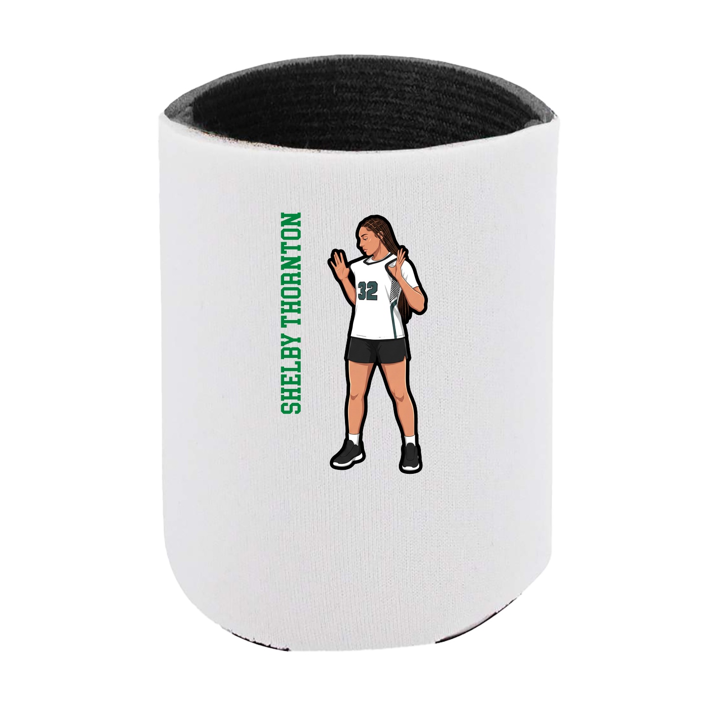 Can Holder — Name Vertical in White