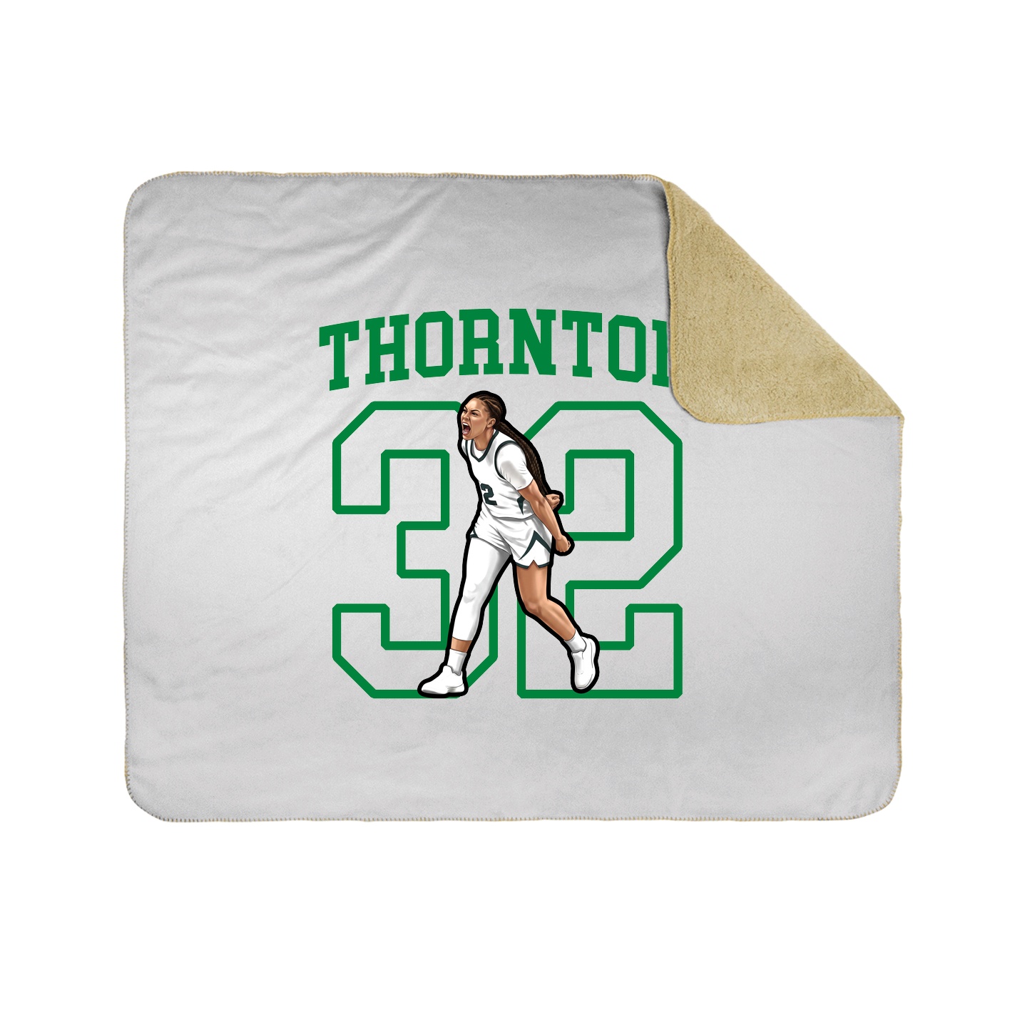 Throw Blanket — Shirsey in White