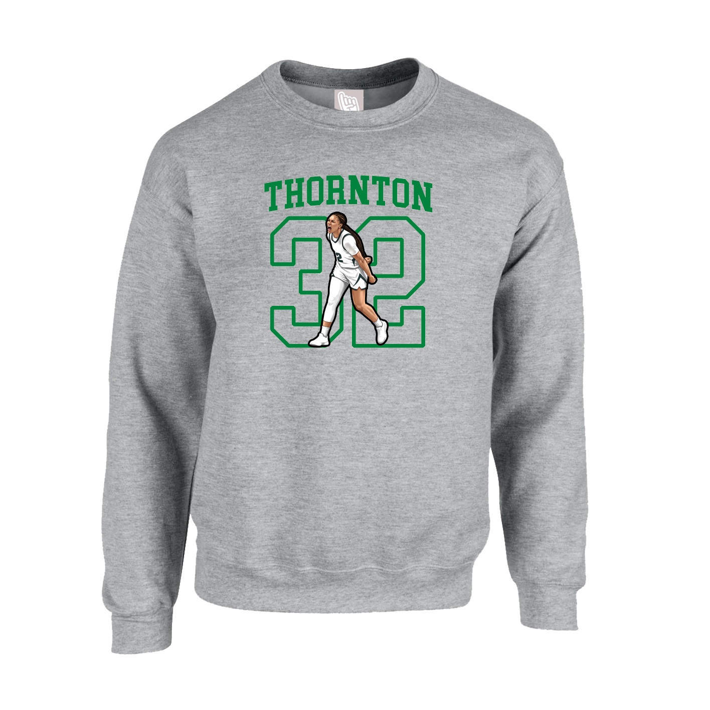 Fleece Crew — Shirsey in Grey