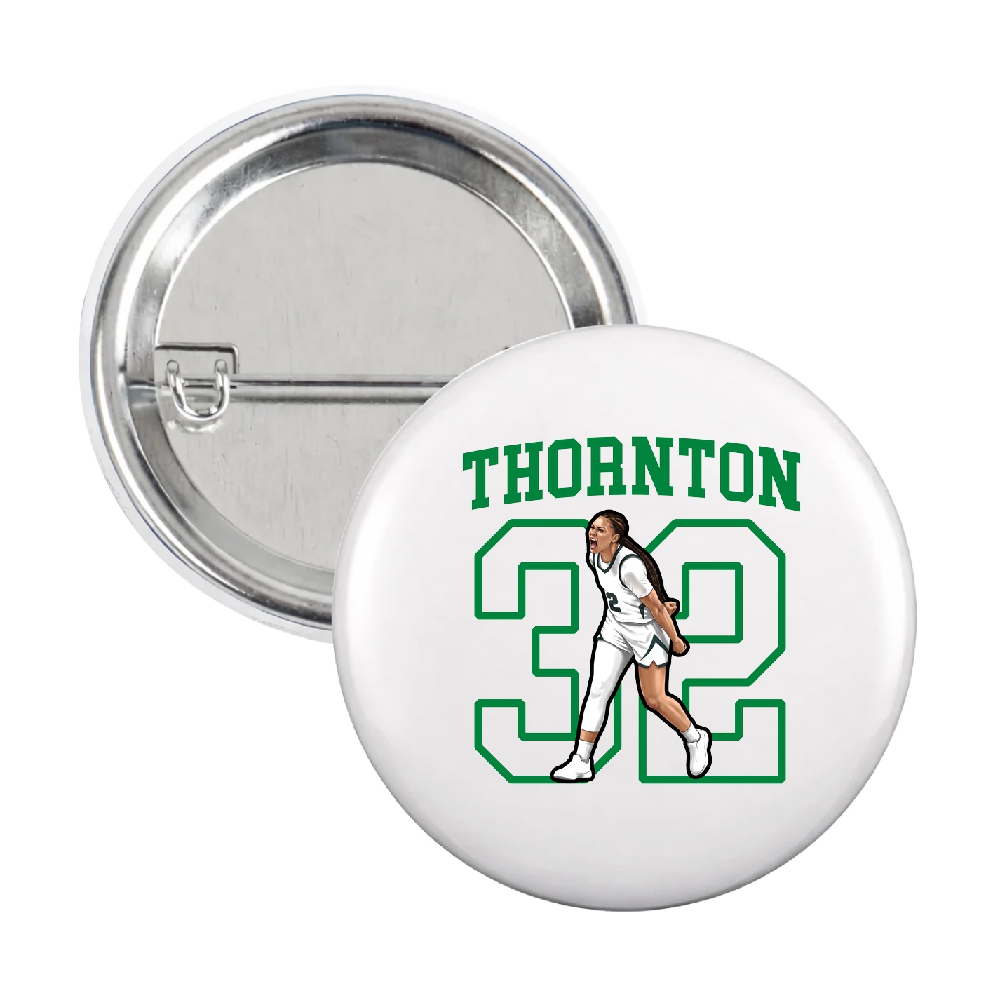 Game Day Button — Shirsey in White