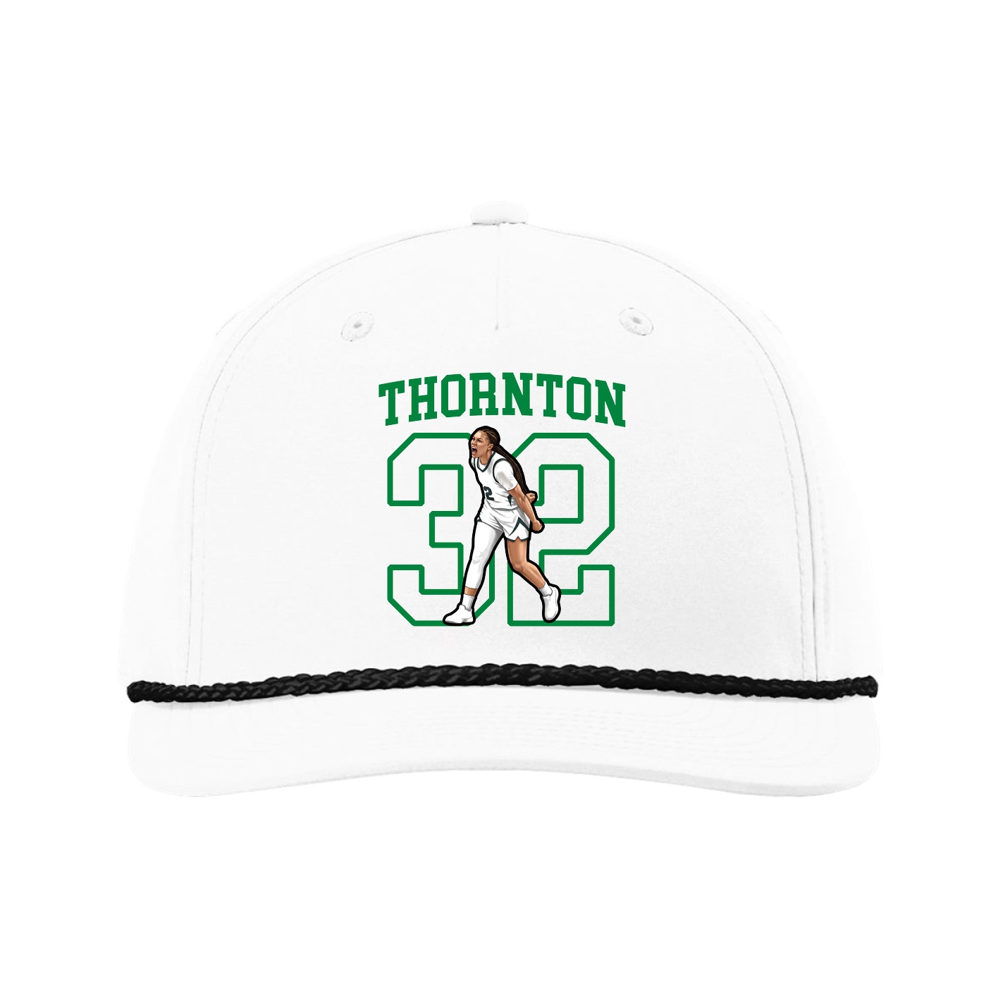 Five-Panel Classic Rope Cap — Shirsey in White