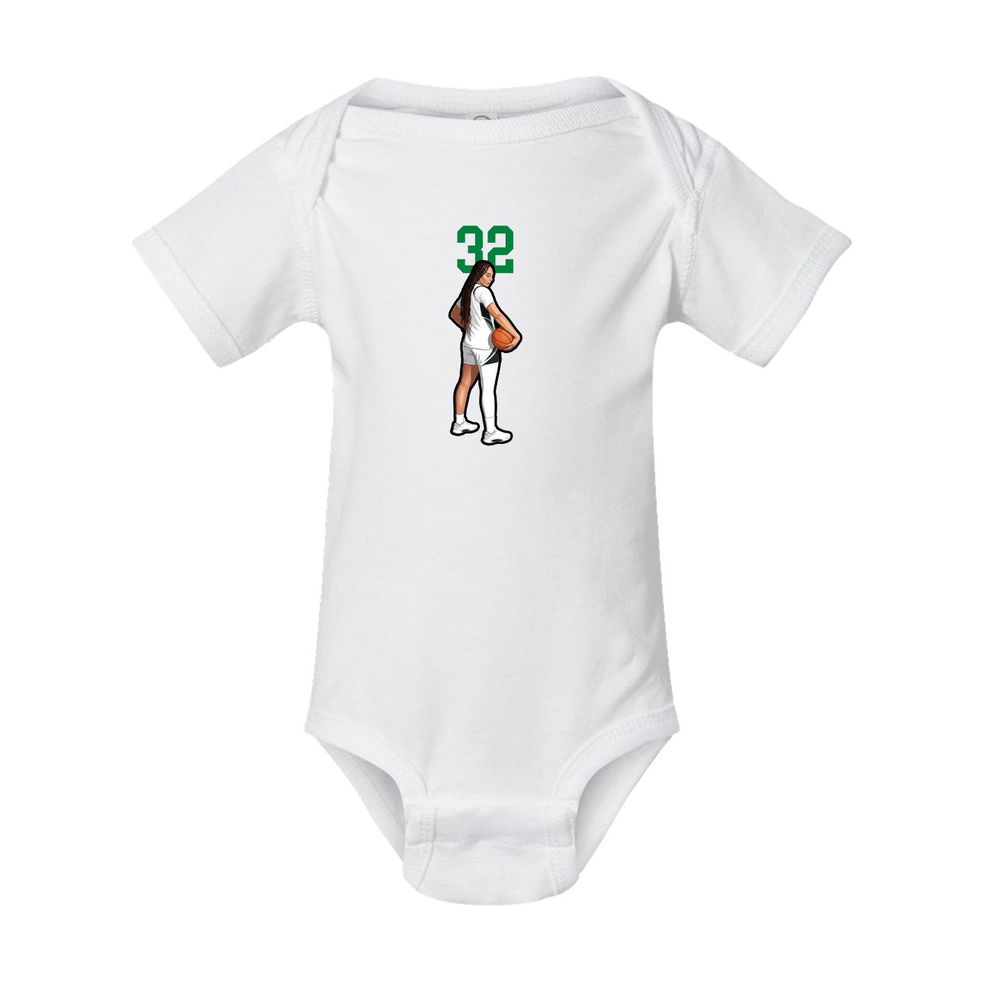 Baby Onesie — Number Top in White