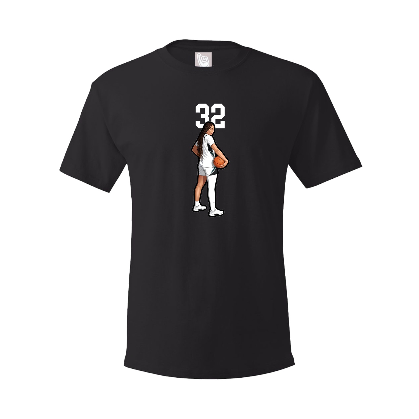Youth Tee — Number Top in Black