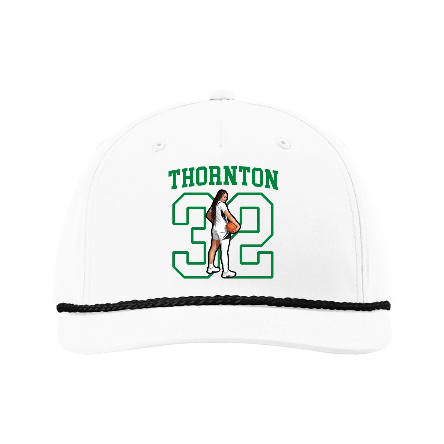 Five-Panel Classic Rope Cap — Shirsey in White