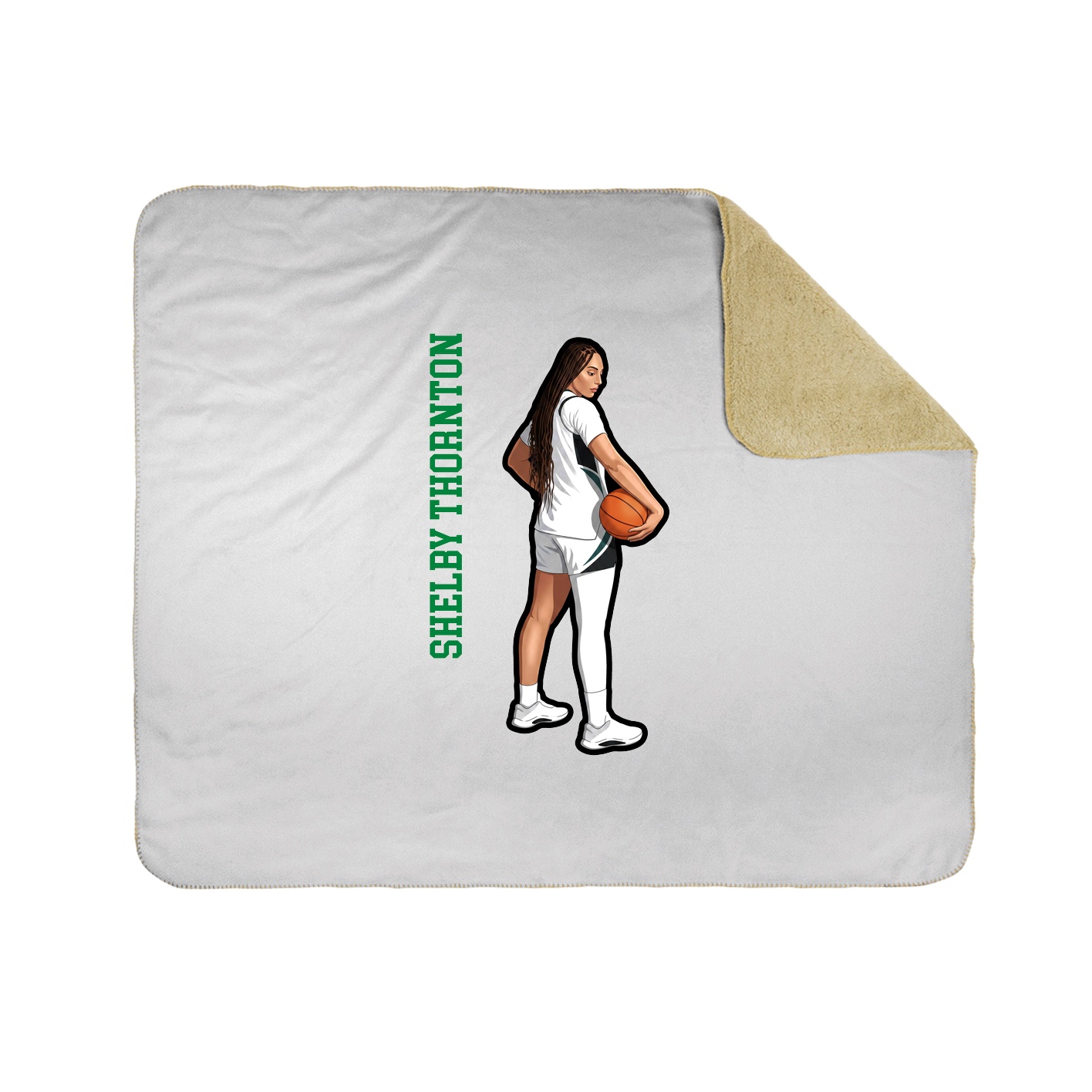 50x60 Sherpa Lined Throw Blanket