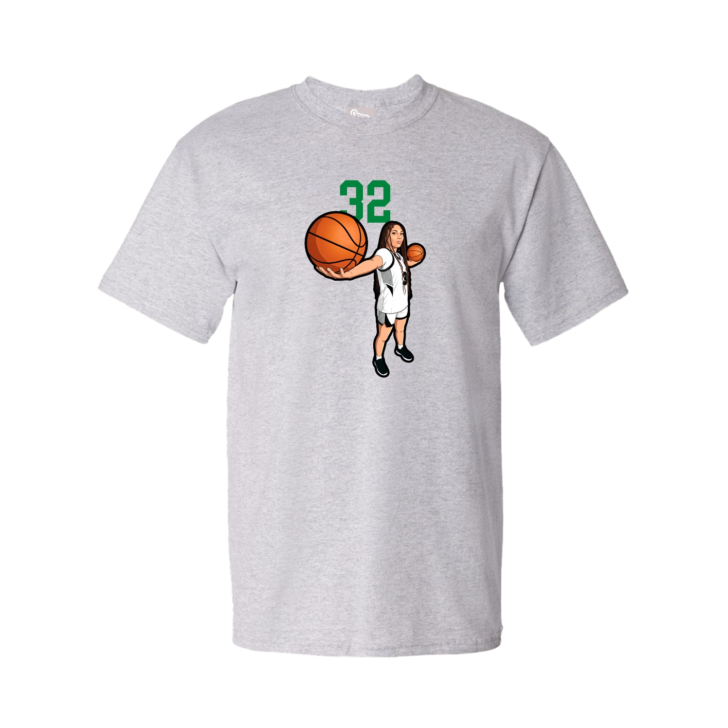 Youth Tee — Number Top in Grey