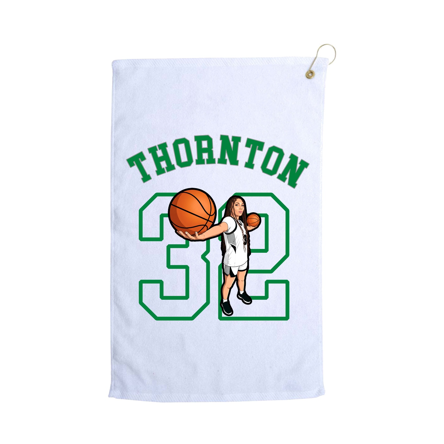 Golf Towel — Shirsey Arch in White