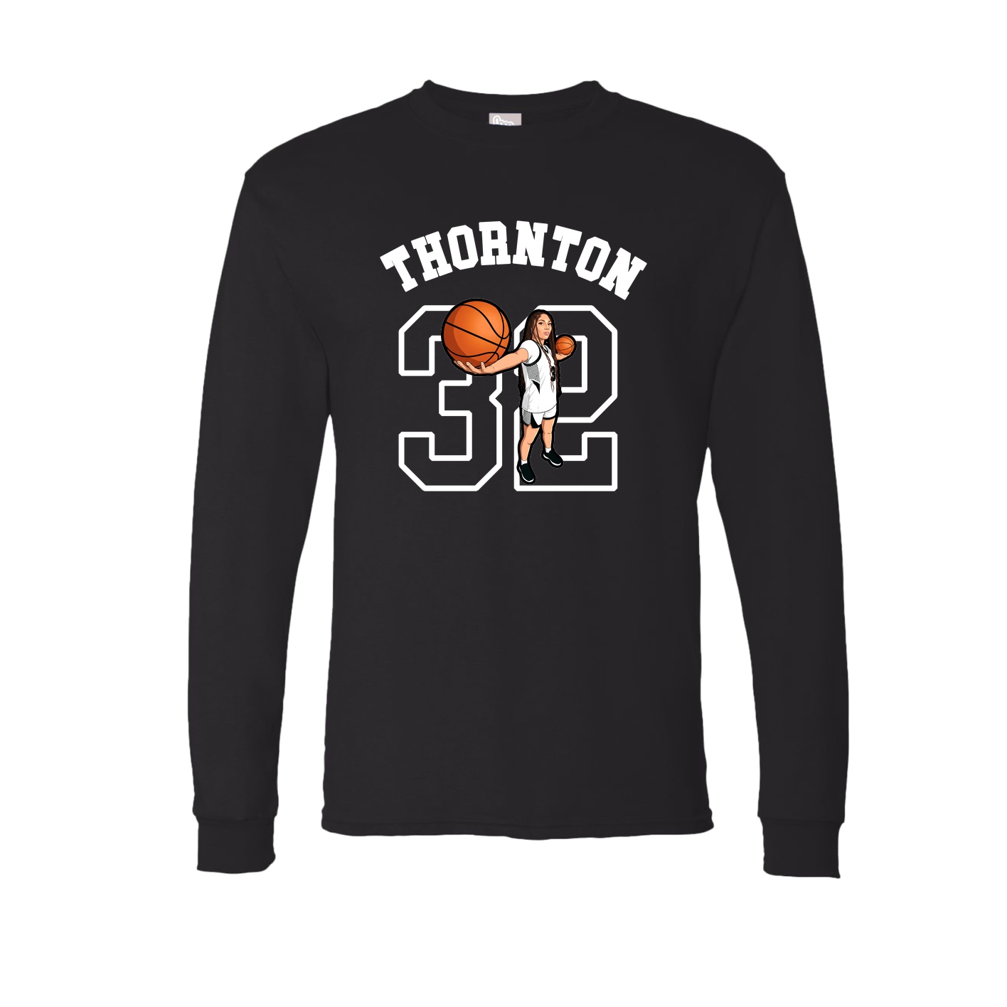 Long Sleeve Tee — Shirsey Arch in Black