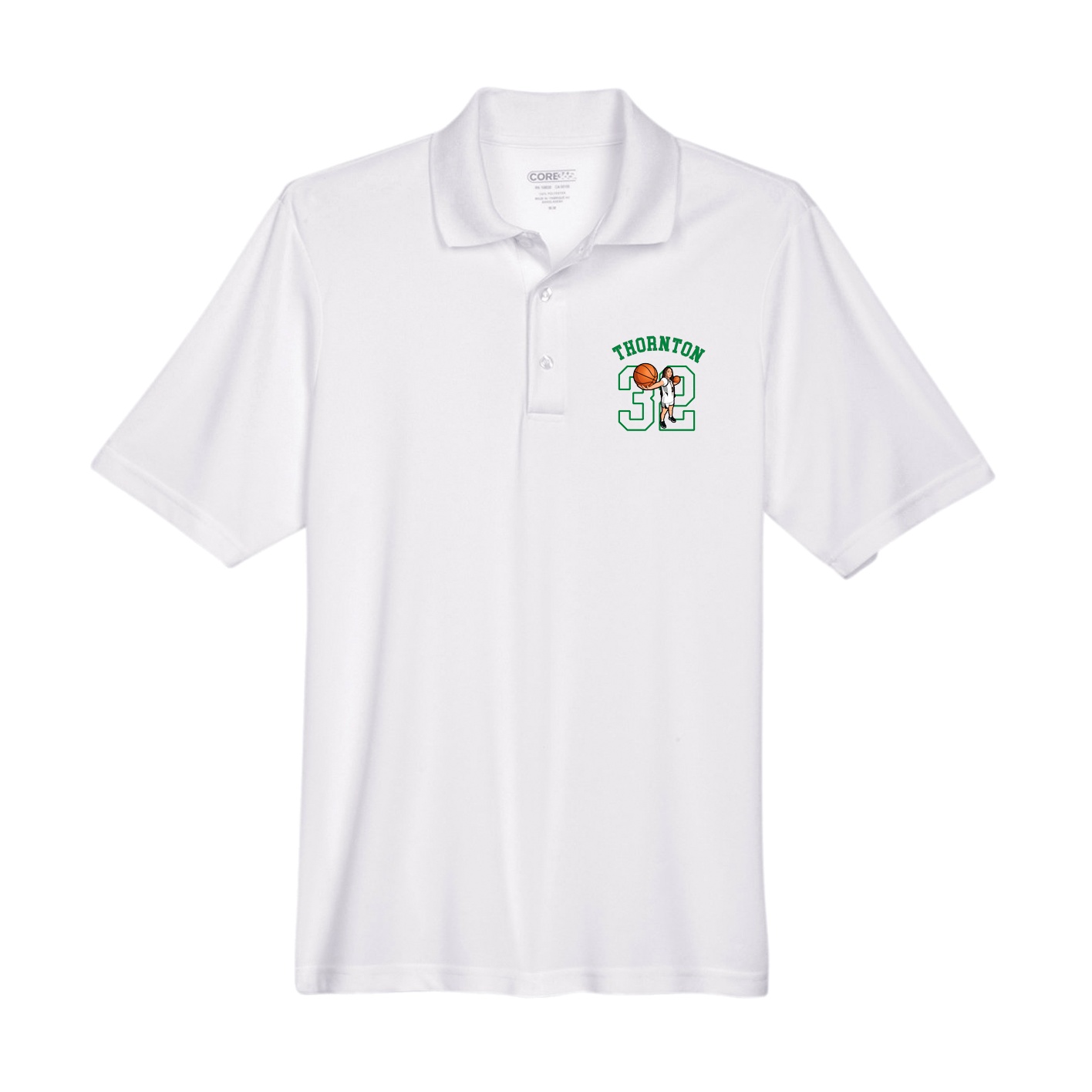 Performance Polo — Shirsey Arch in White