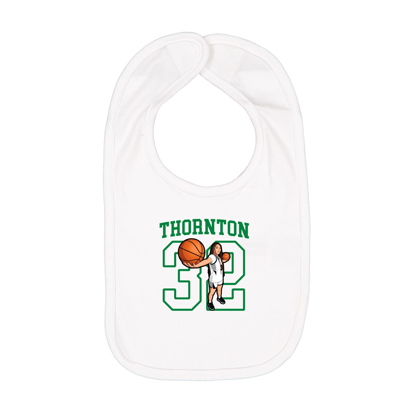 Infant Bib — Shirsey in White