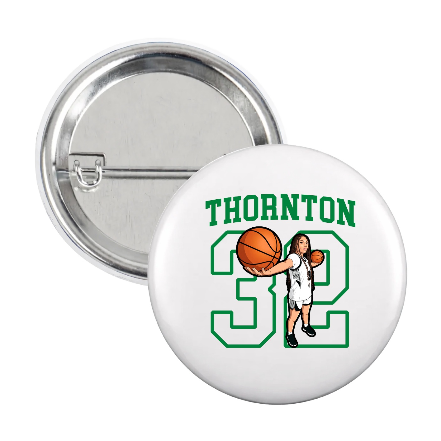 Game Day Button — Shirsey in White