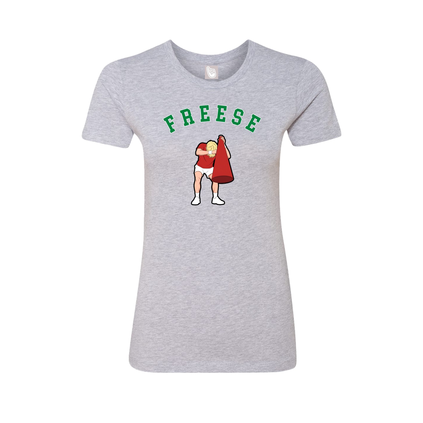 Fitted Women's Tee — Shirsey Arch in Grey