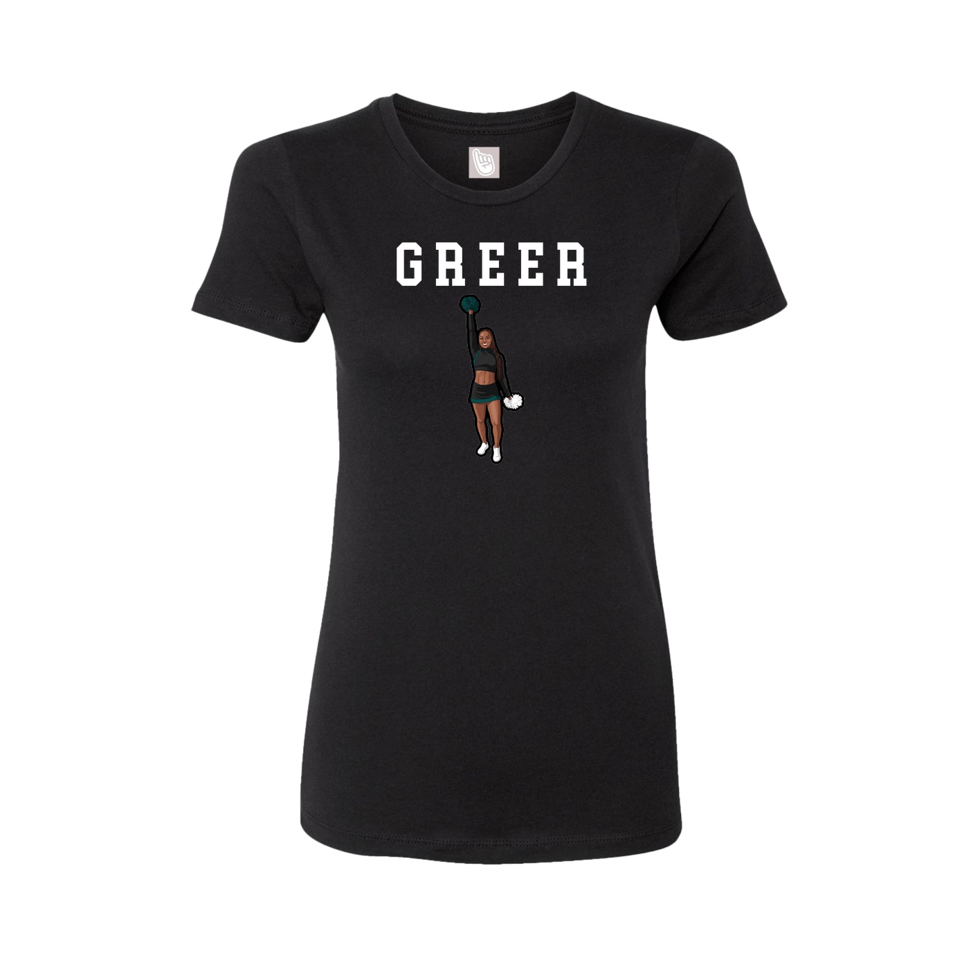 Fitted Women's Tee — Shirsey in Black