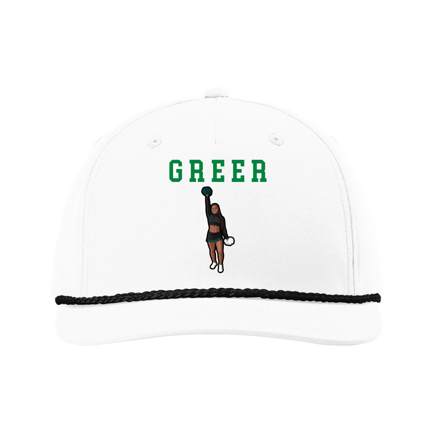 Five-Panel Classic Rope Cap — Shirsey in White