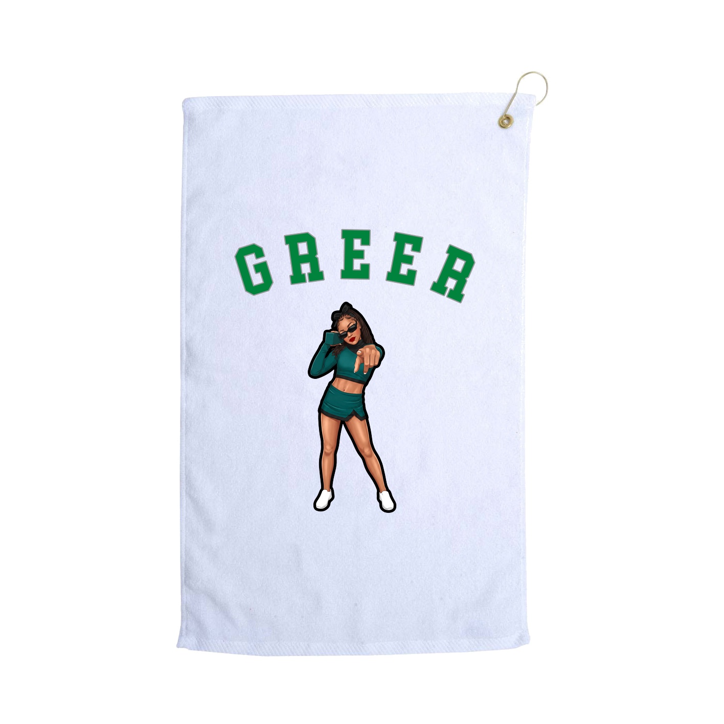 Golf Towel — Shirsey Arch in White