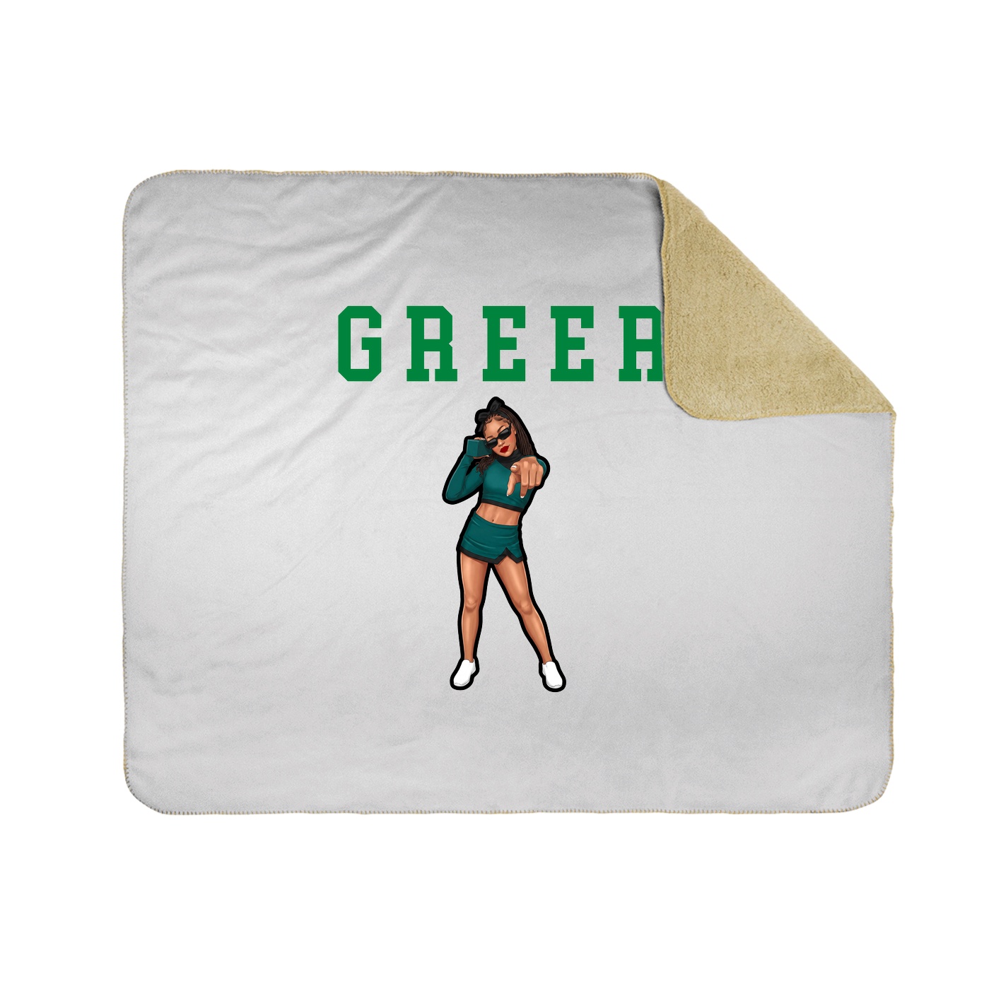 Throw Blanket — Shirsey in White