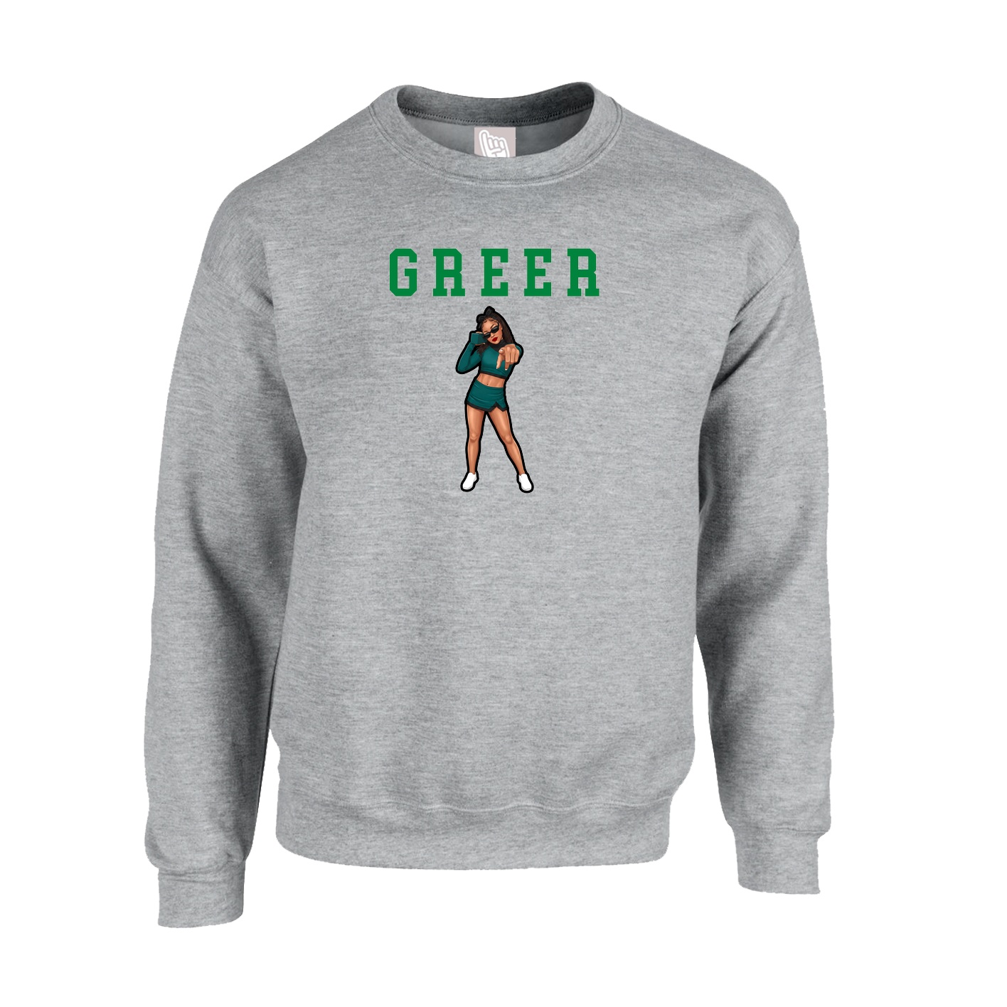 Fleece Crew — Shirsey in Grey