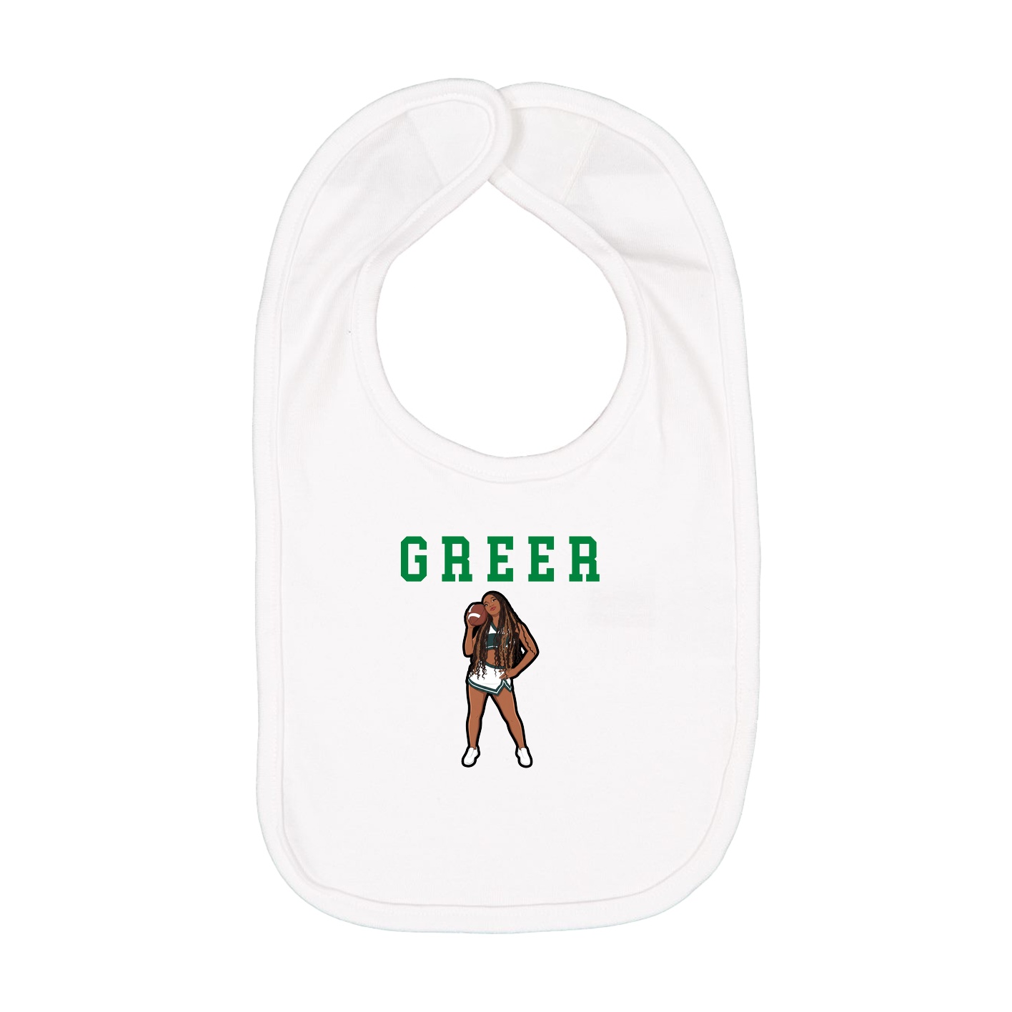 Infant Bib — Shirsey in White