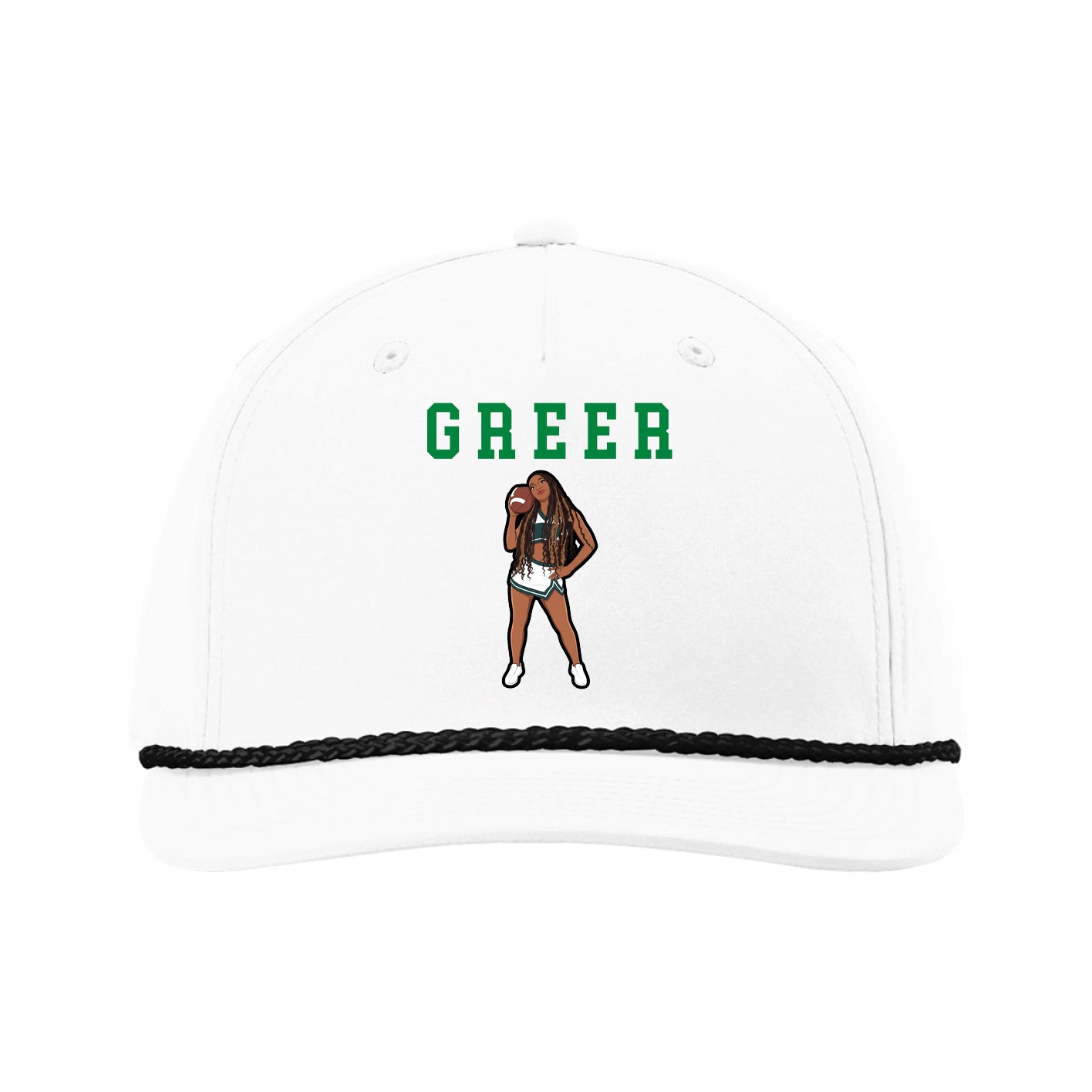 Five-Panel Classic Rope Cap — Shirsey in White