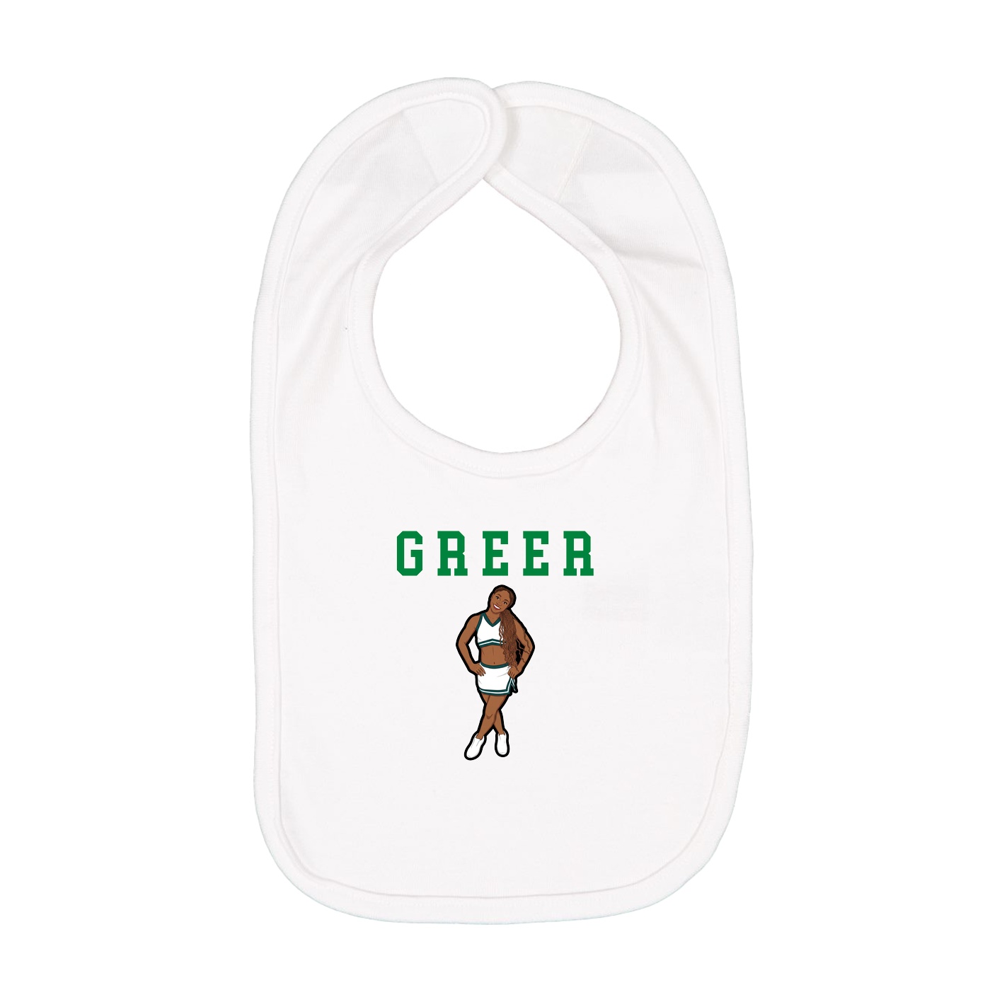 Infant Bib — Shirsey in White