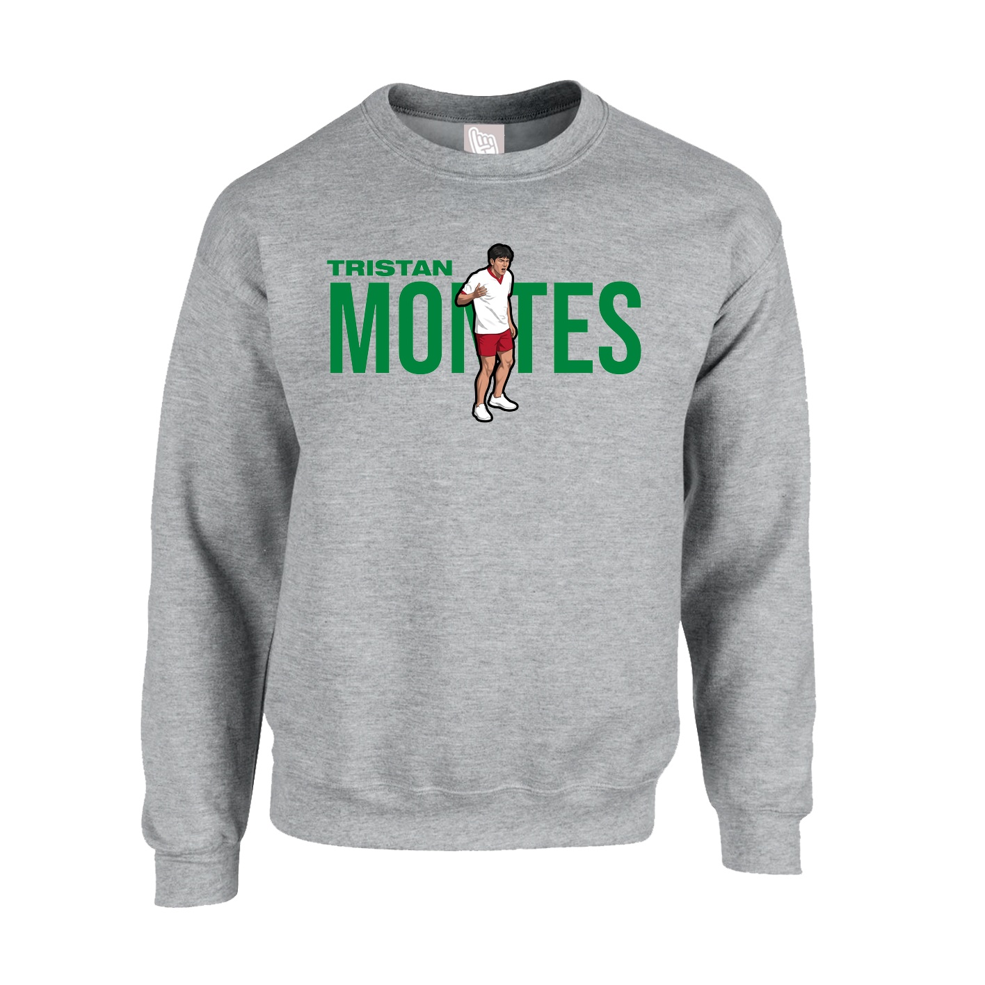 Fleece Crew — Player Name in Grey