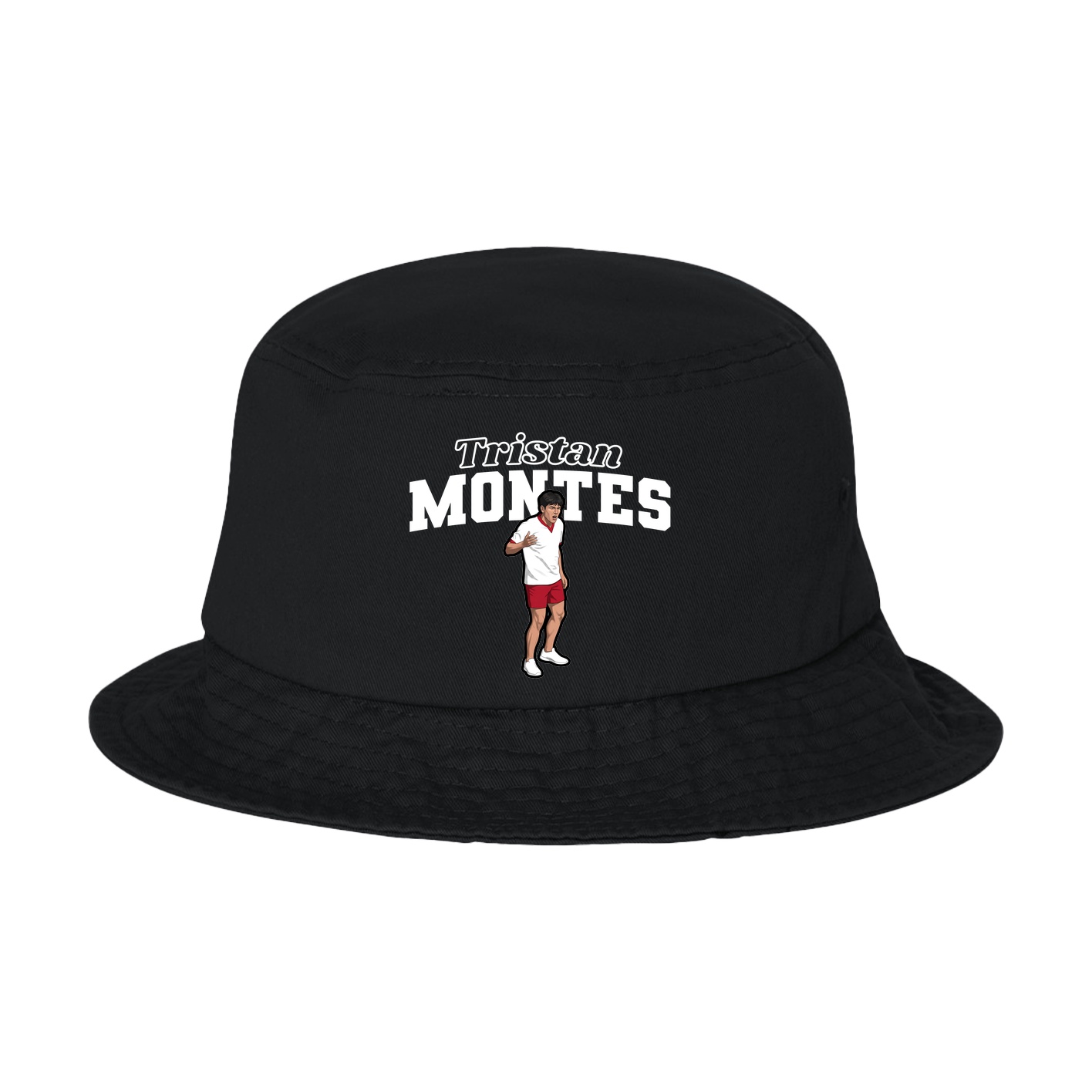 Bucket Cap — Name Arch in Black