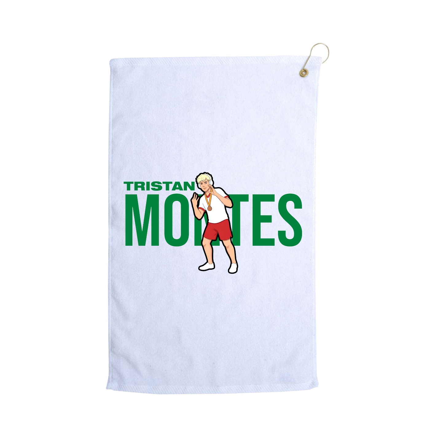 Golf Towel — Player Name in White
