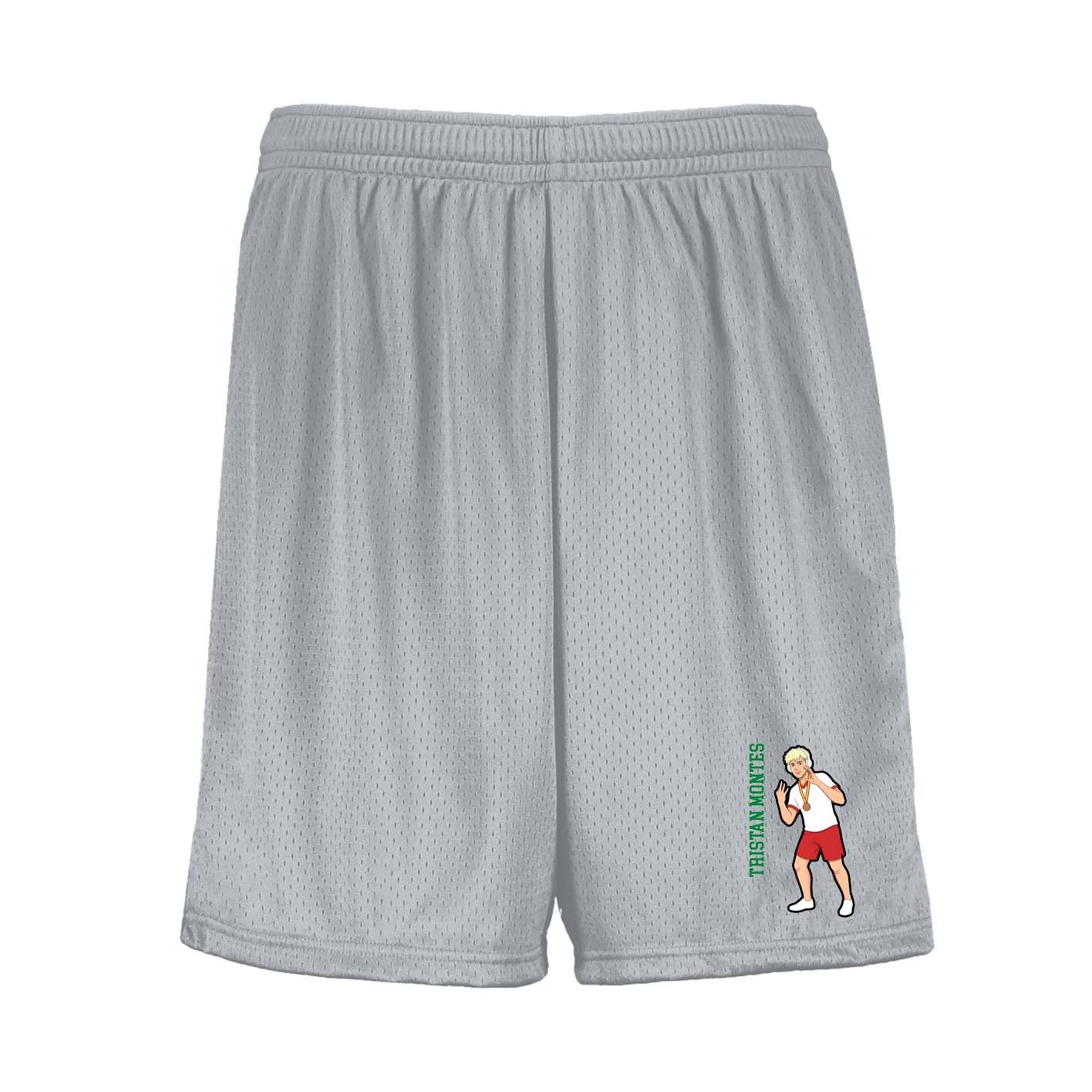 Shorts — Name Vertical in Silver