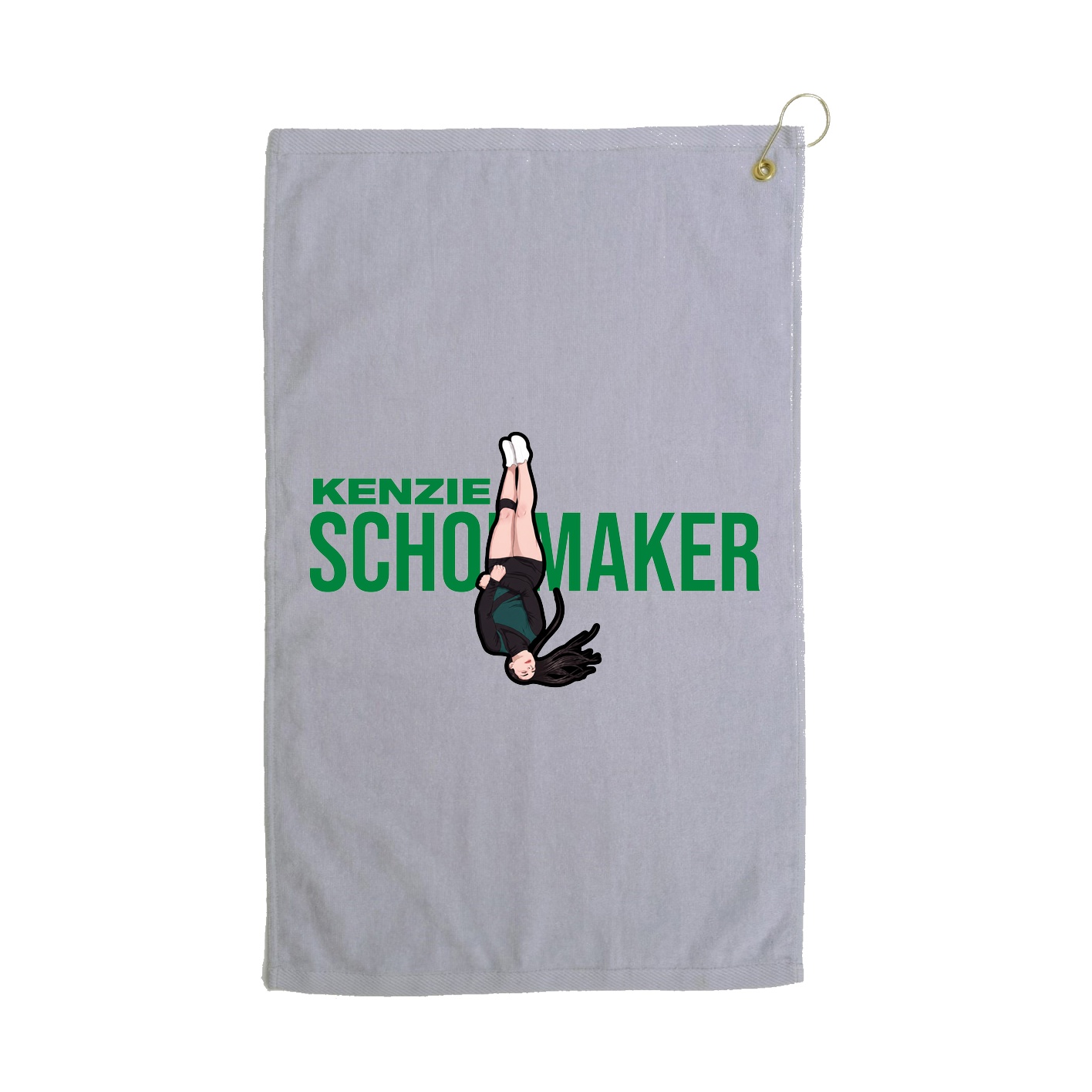 Golf Towel — Player Name in Grey