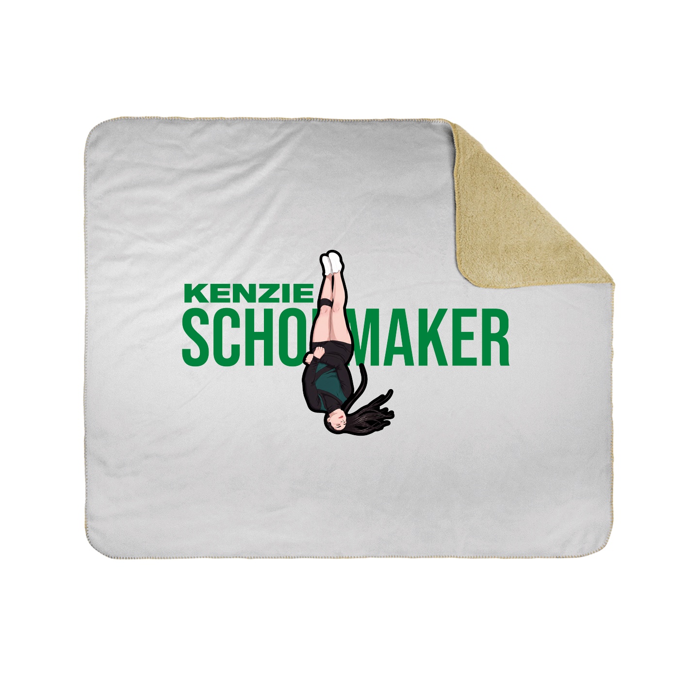 Throw Blanket — Player Name in White