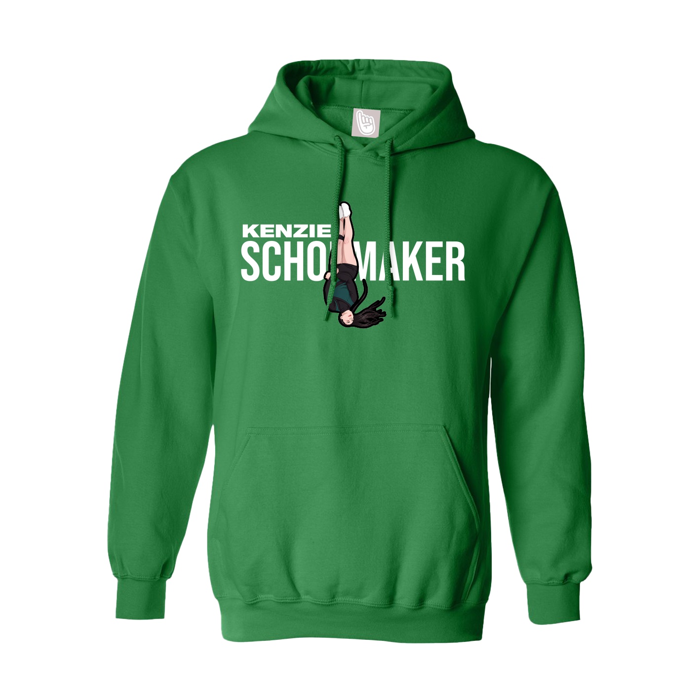 Hoodie — Player Name in Green
