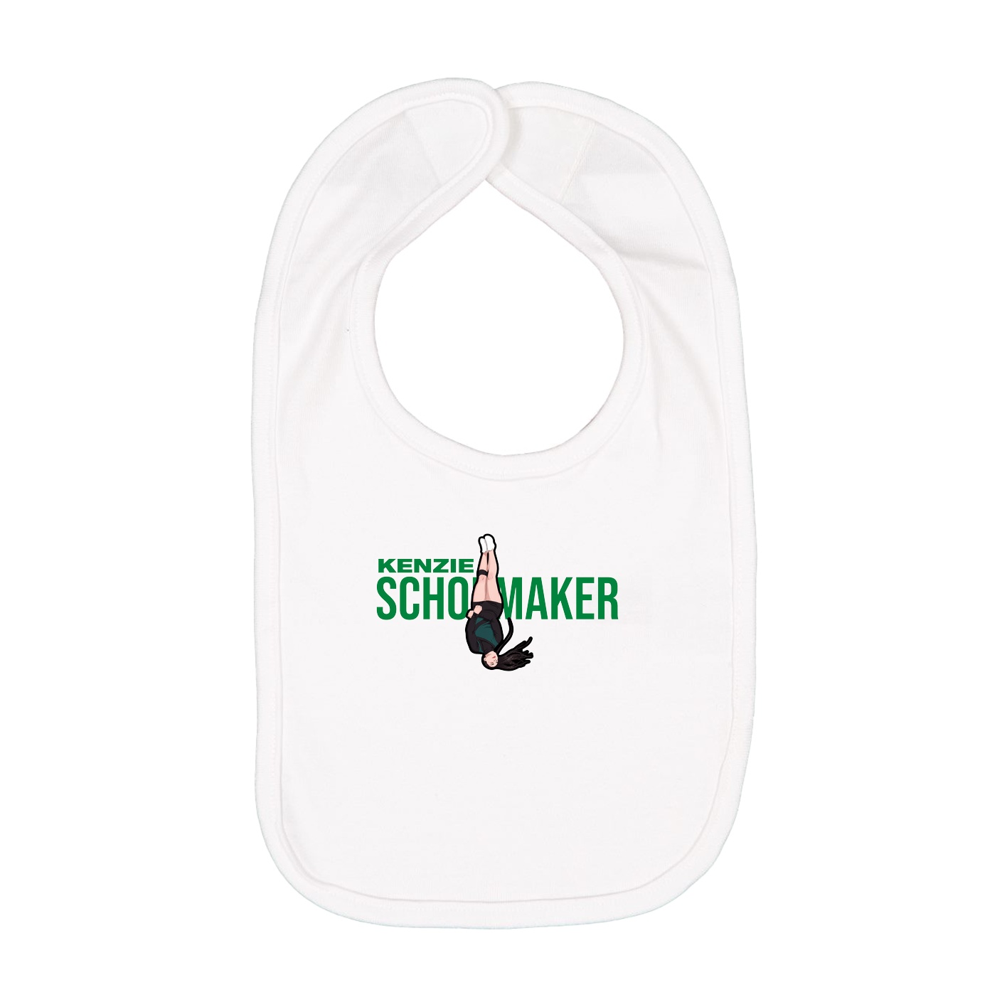 Infant Bib — Player Name in White