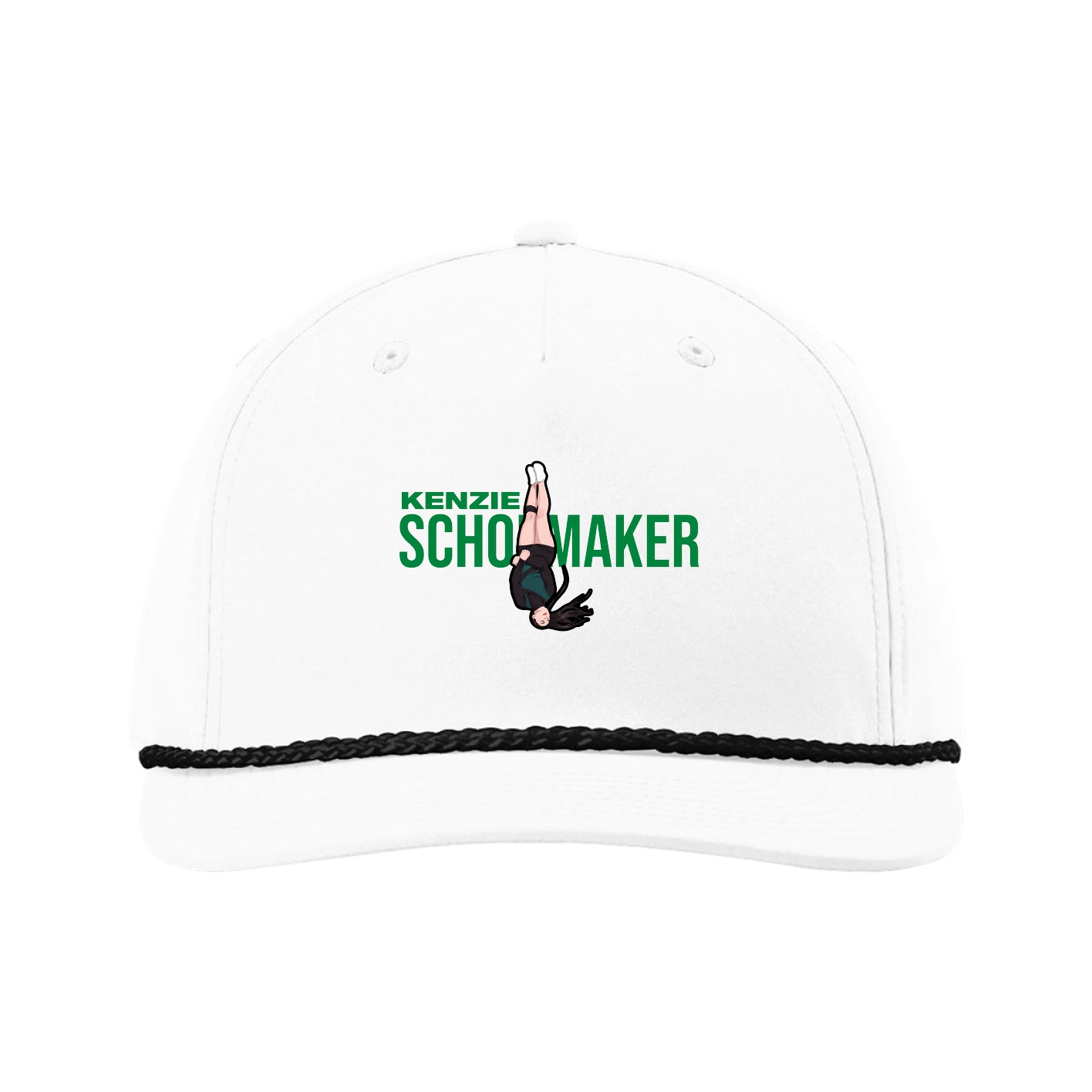Five-Panel Classic Rope Cap — Player Name in White